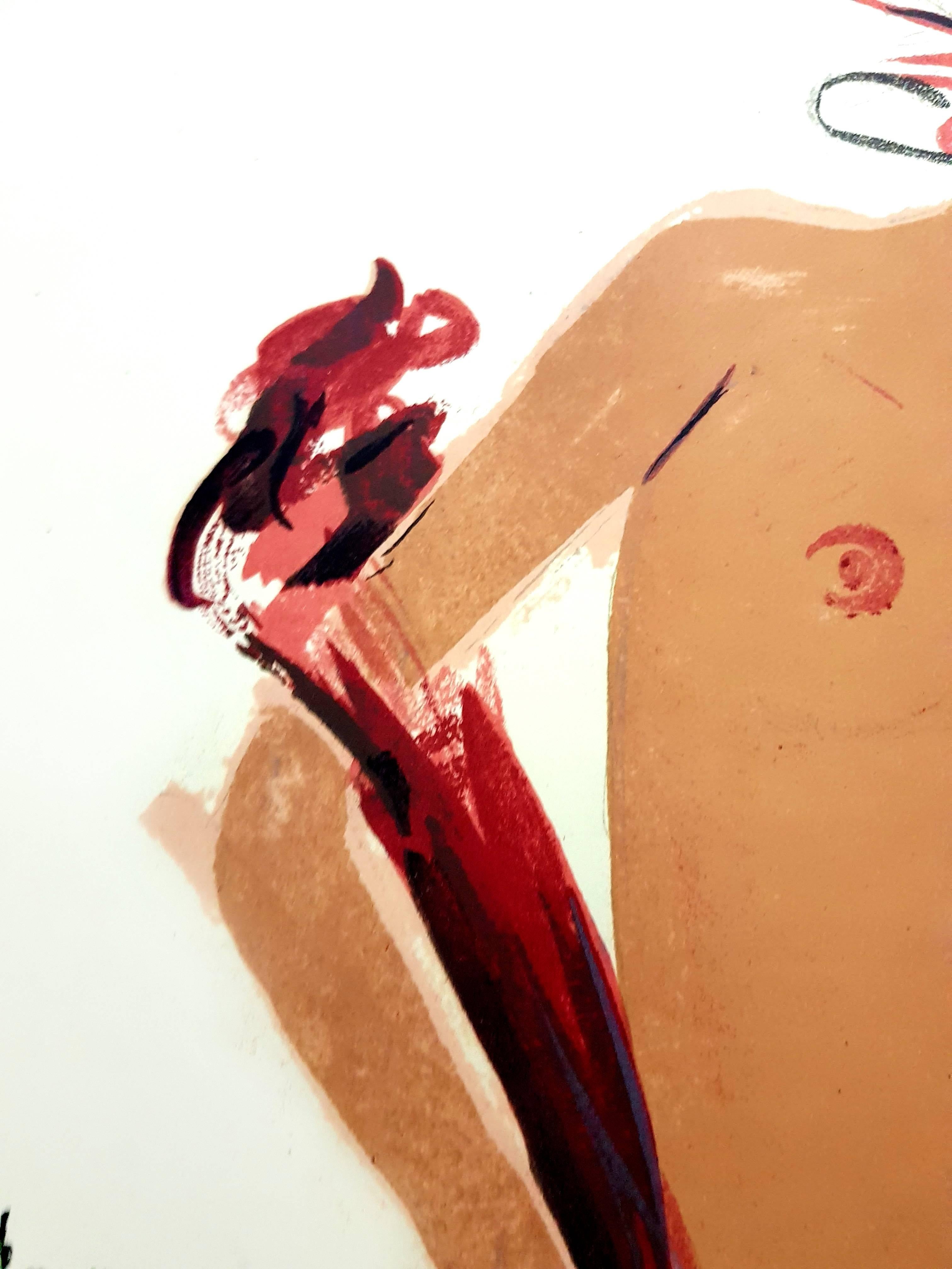 Domergue - La Bailarina - Litografía original en venta 1