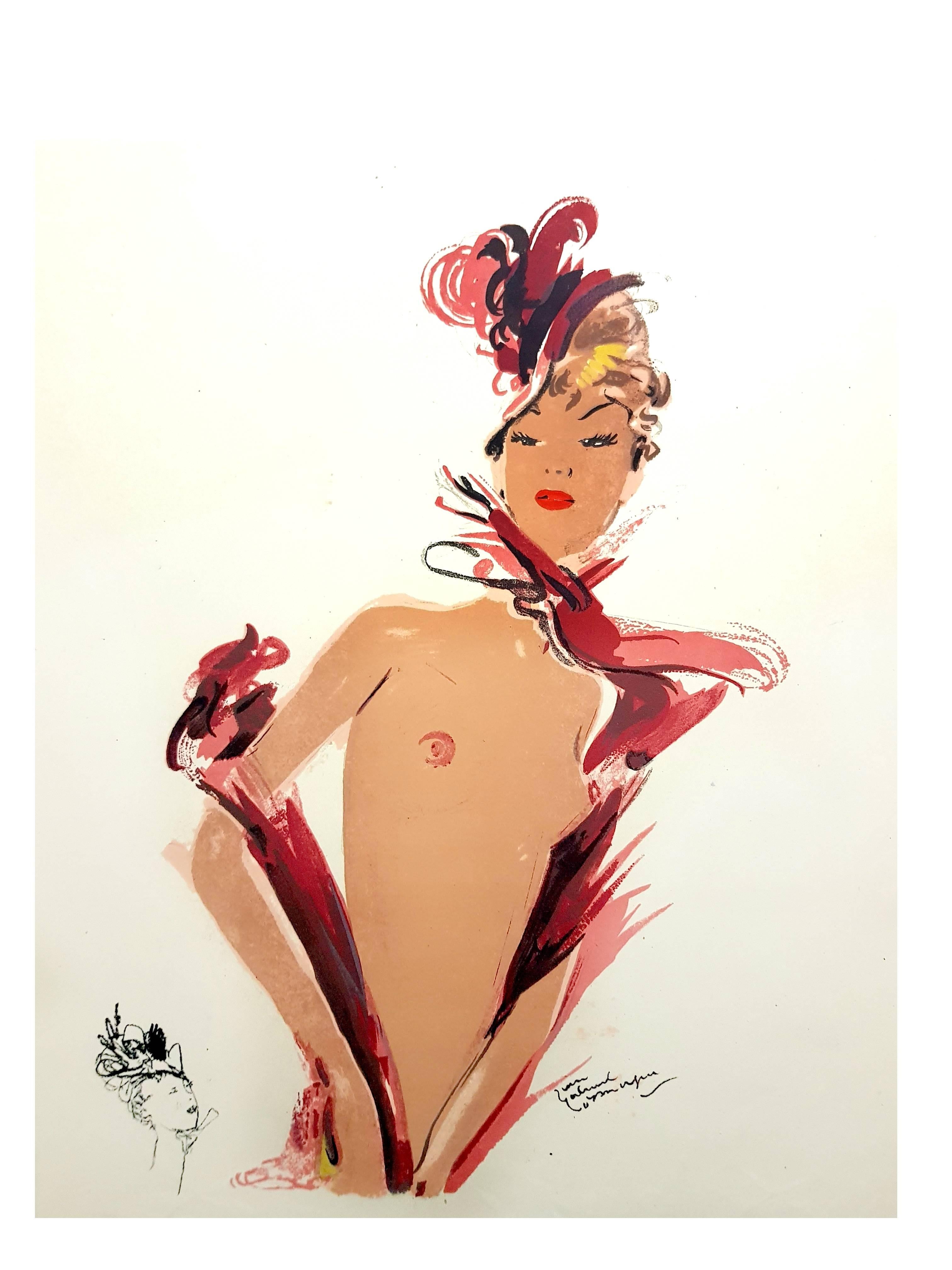 Domergue - The Dancer - Original Lithograph For Sale 2