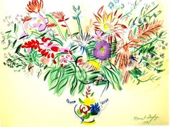 Vintage Flowers - Lithograph