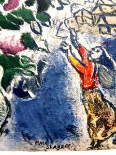 After Marc Chagall - Lovers - Lithograph