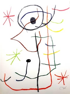Joan Miró - Abstraction - Lithograph
