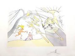 Salvador Dali - Jupiter from Le Bestiaire de la Fontaine - Signed Engraving