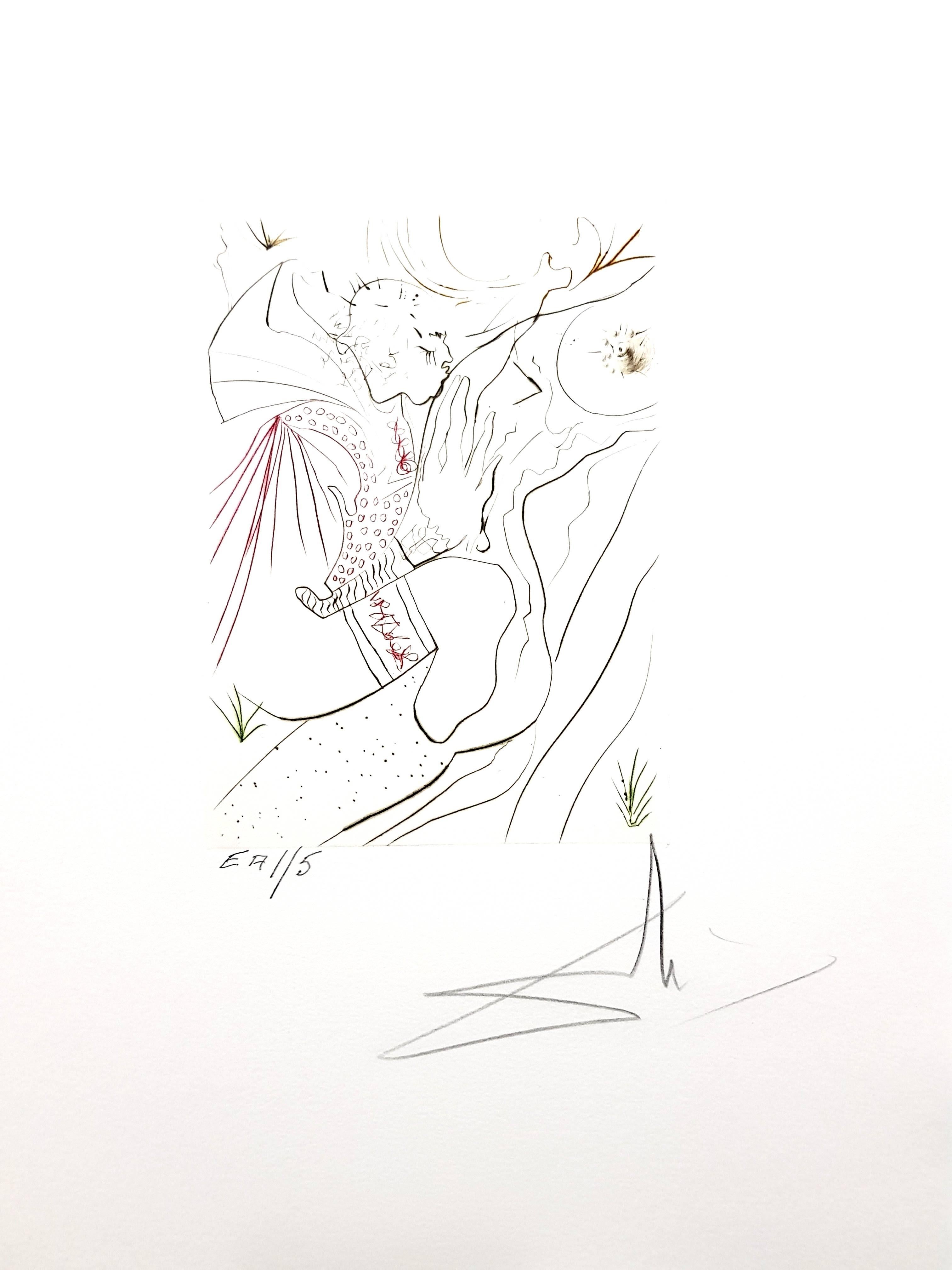 Decameron - Portafoglio di 10 incisioni originali firmate da Salvador Dalì - Nude Print Grigio di Salvador Dalí