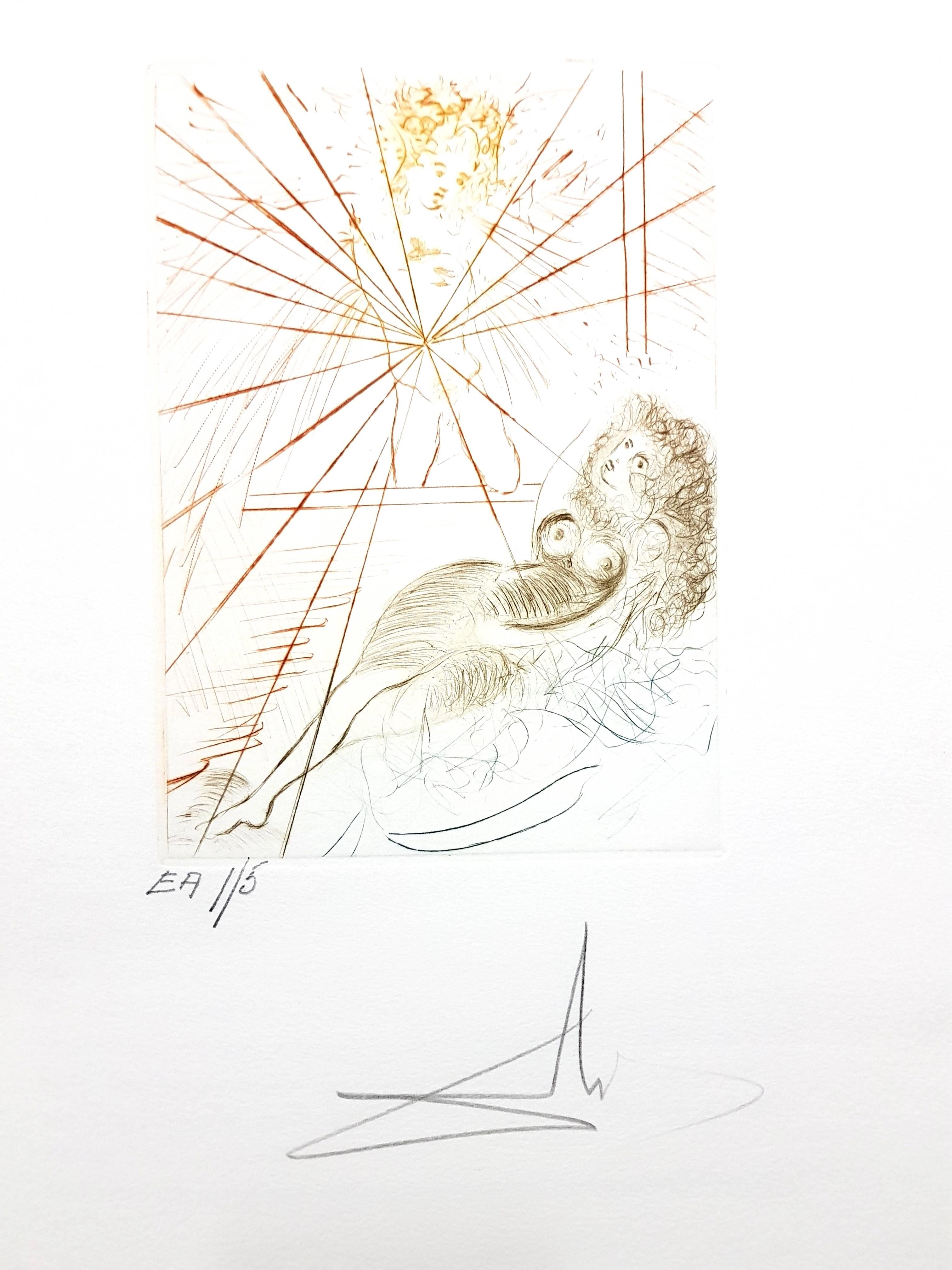 Mappe mit 10 signierten Originalgravuren von Salvador Dali
Titel: Dekameron
Mit Bleistift signiert von Salvador Dali
Abmessungen: 45 x 32 cm
Ausgabe EA 1/5
1972
Referenzen : Field 72-8 (S. 80-81) / Michler & Lopsinger 551-562 (t.1 S. 206-207)