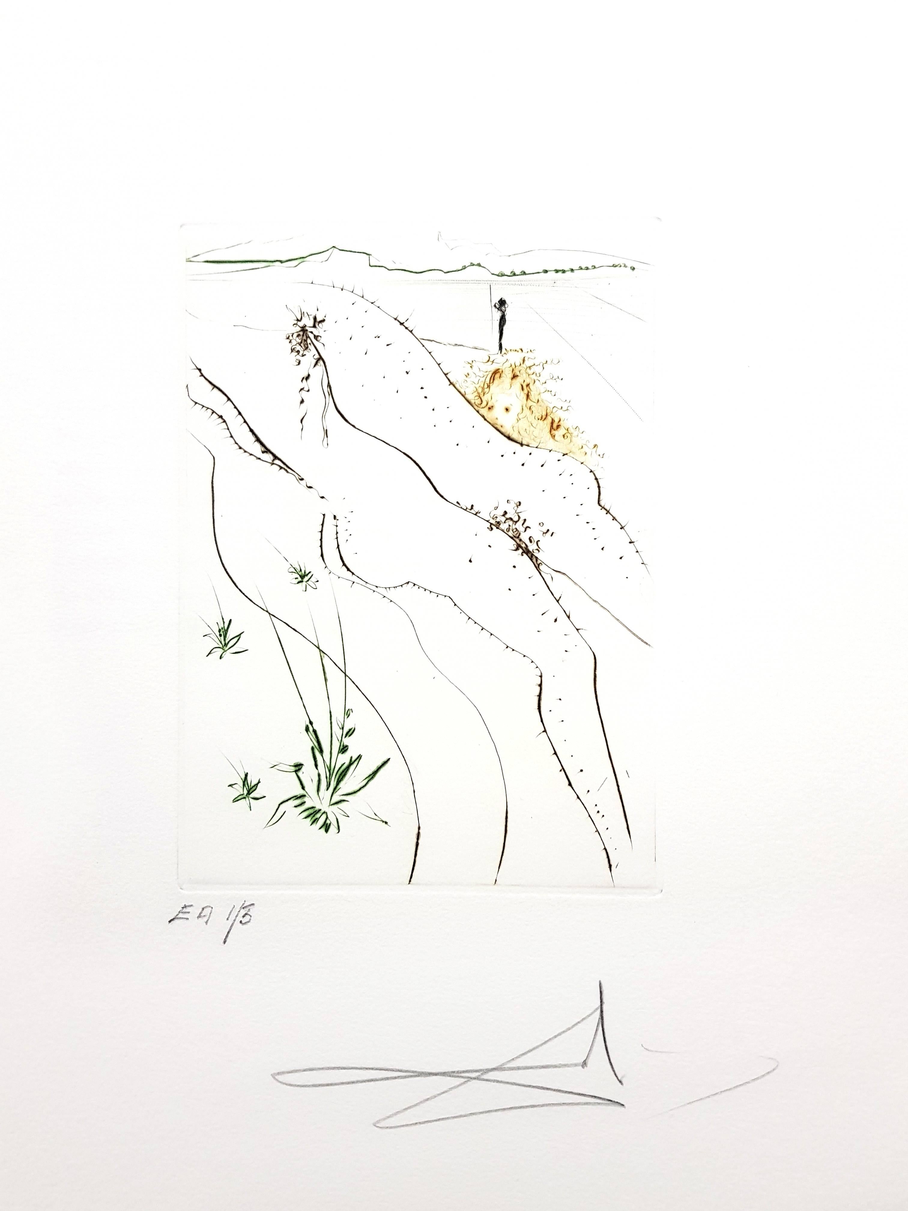 Decameron - Portfolio von 10 signierten Original-Stickern von Salvador Dali im Angebot 5