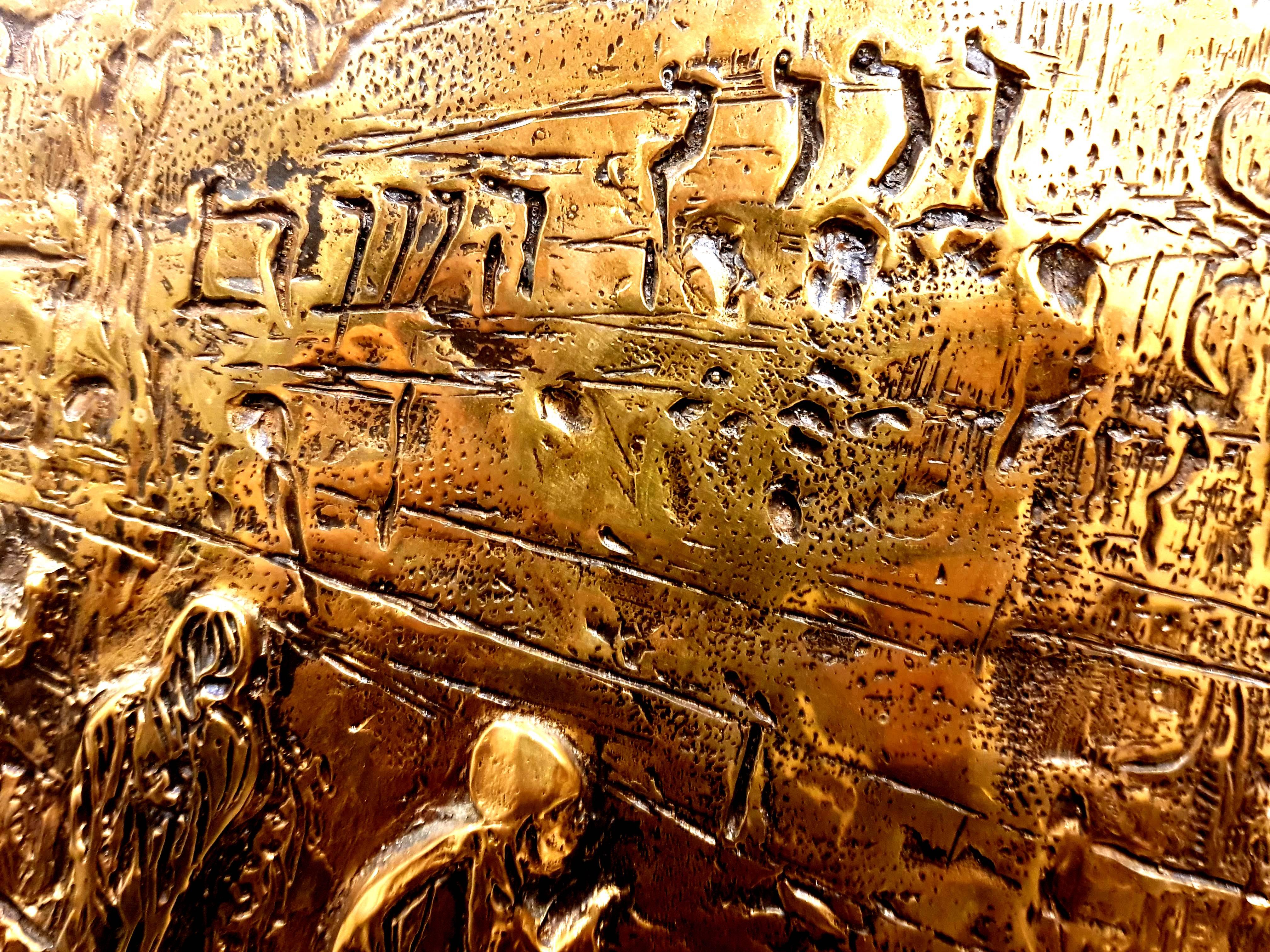 Salvador Dali - The Kotel - Bronze Sculpture on Jerusalem Stone 3