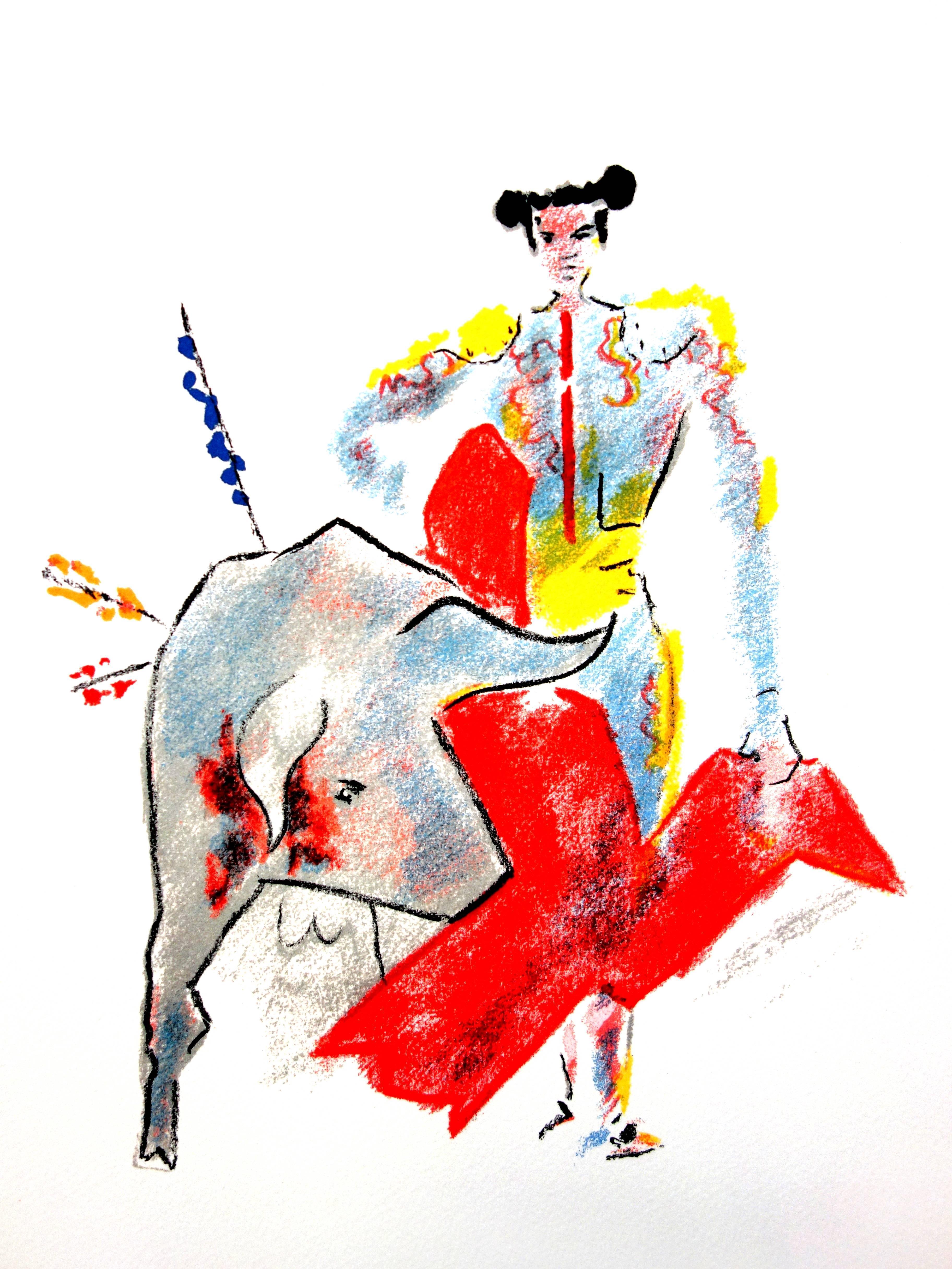 Jean Cocteau - Bulls - Original Lithograph
