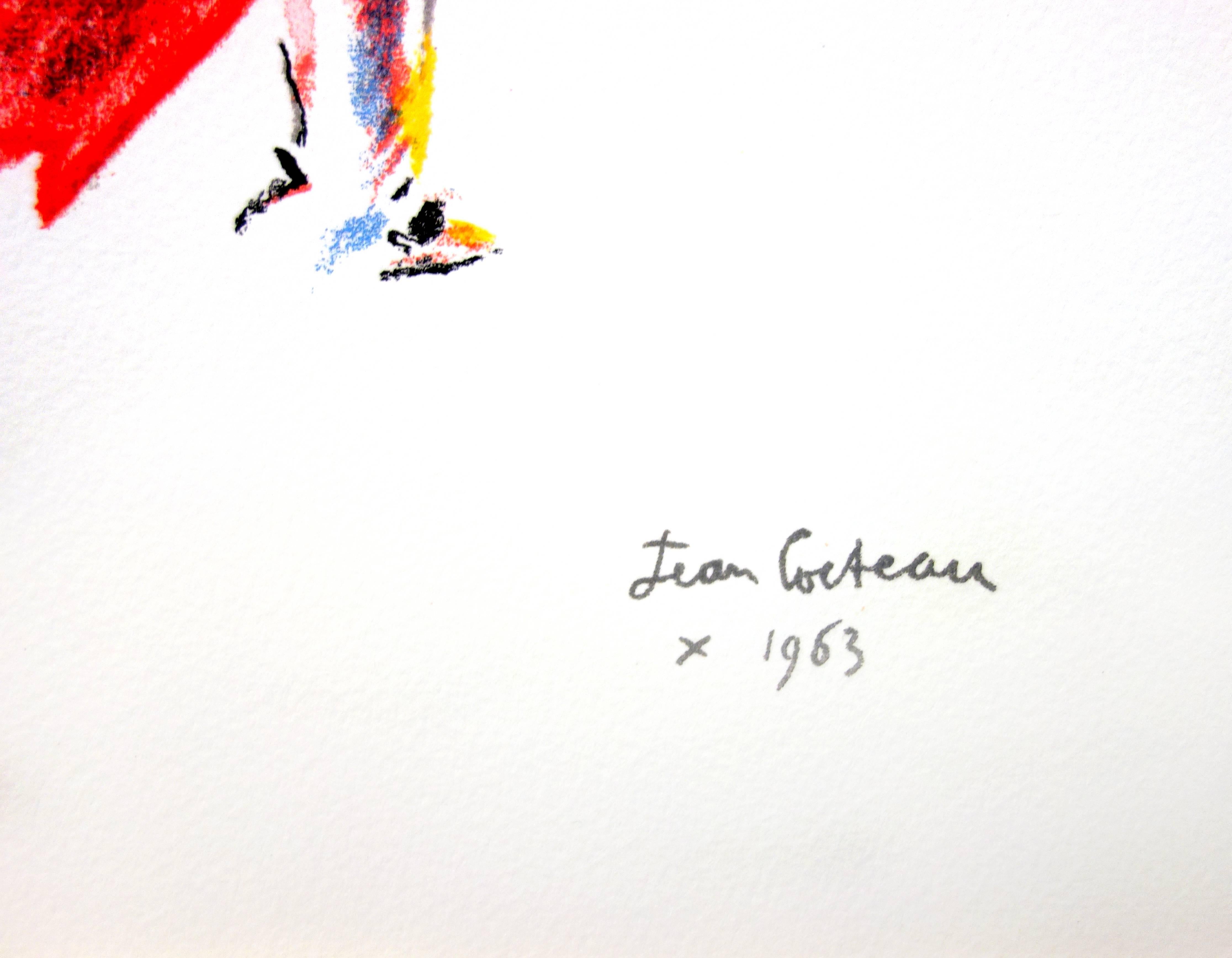 Jean Cocteau - Bulls - Lithographie originale en vente 1