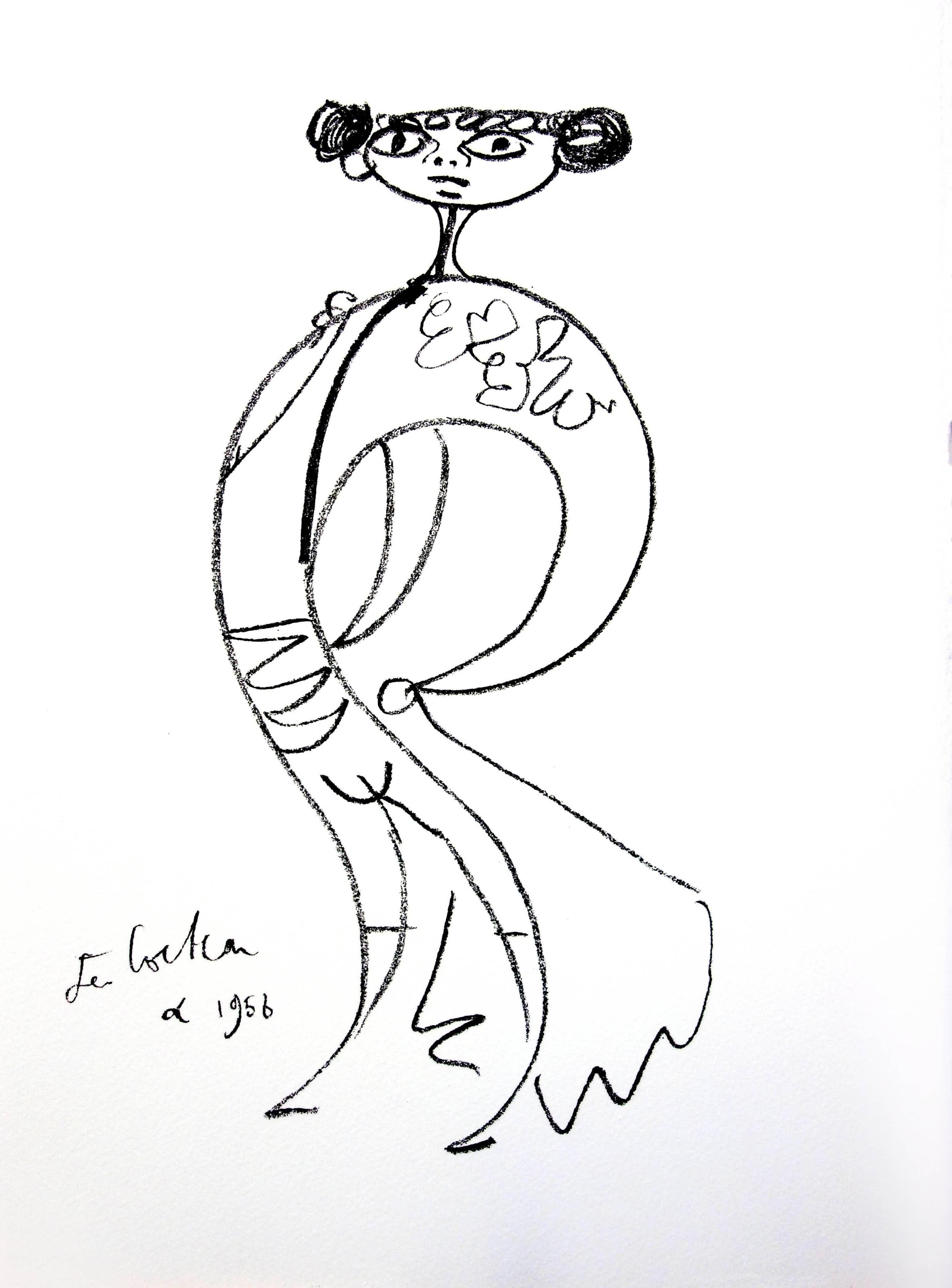 Original-Lithographie von Jean Cocteau
Titel: Taureaux
In der Platte signiert
Abmessungen: 40 x 30 cm
Auflage: 200
Luxuriöse Printausgabe aus dem Portfolio von Trinckvel
1965
Aus der letzten Mappe, an der Cocteau arbeitete und die kurz vor seinem