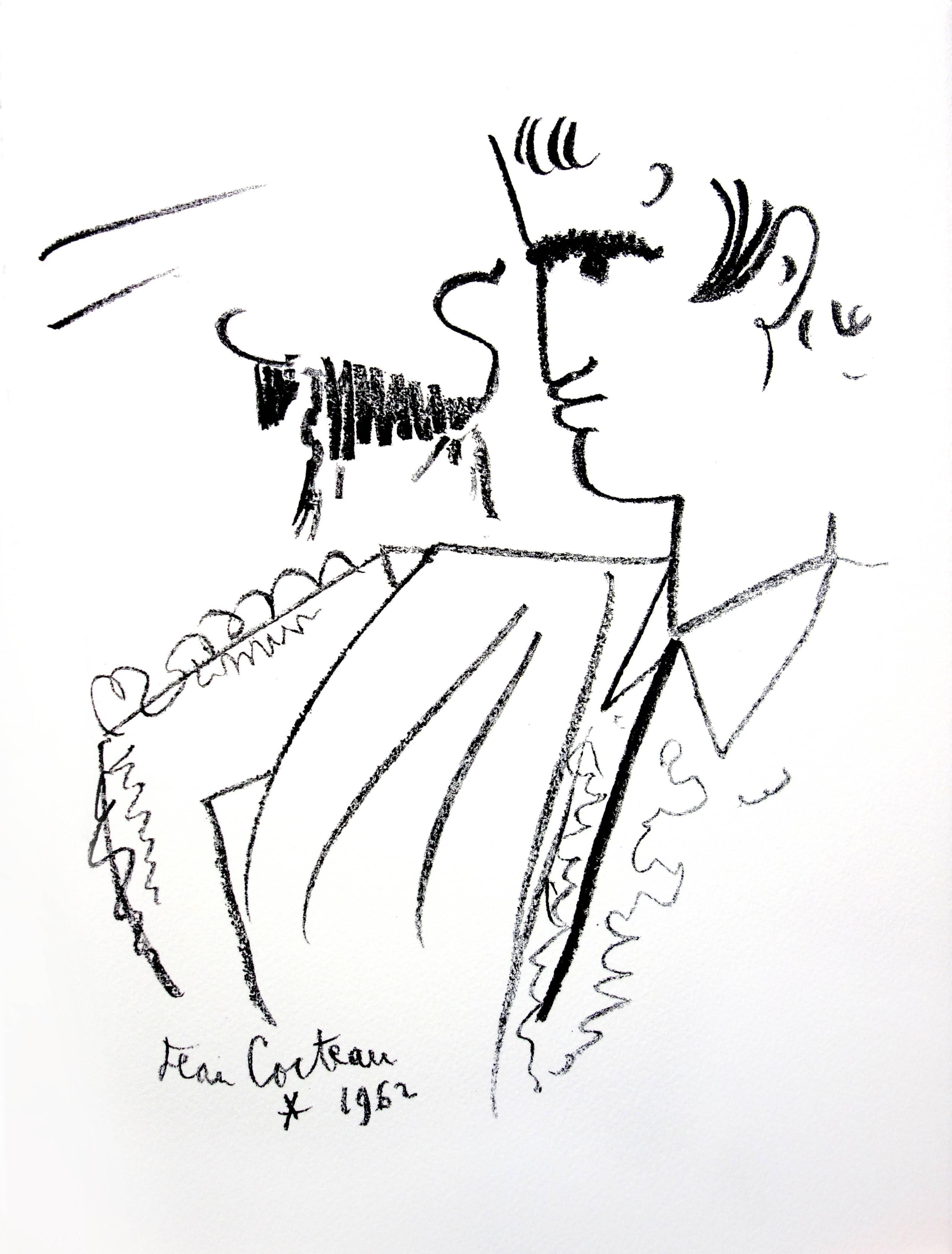 Original Lithograph by Jean Cocteau
Title: Taureaux
Signed in the plate
Dimensions: 40 x 30 cm
Edition: 200
Luxury print edition from the portfolio of Trinckvel
1965

Jean Cocteau

Writer, artist and film director Jean Cocteau was one of the most