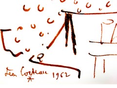 Jean Cocteau - Lovers - Original Lithograph