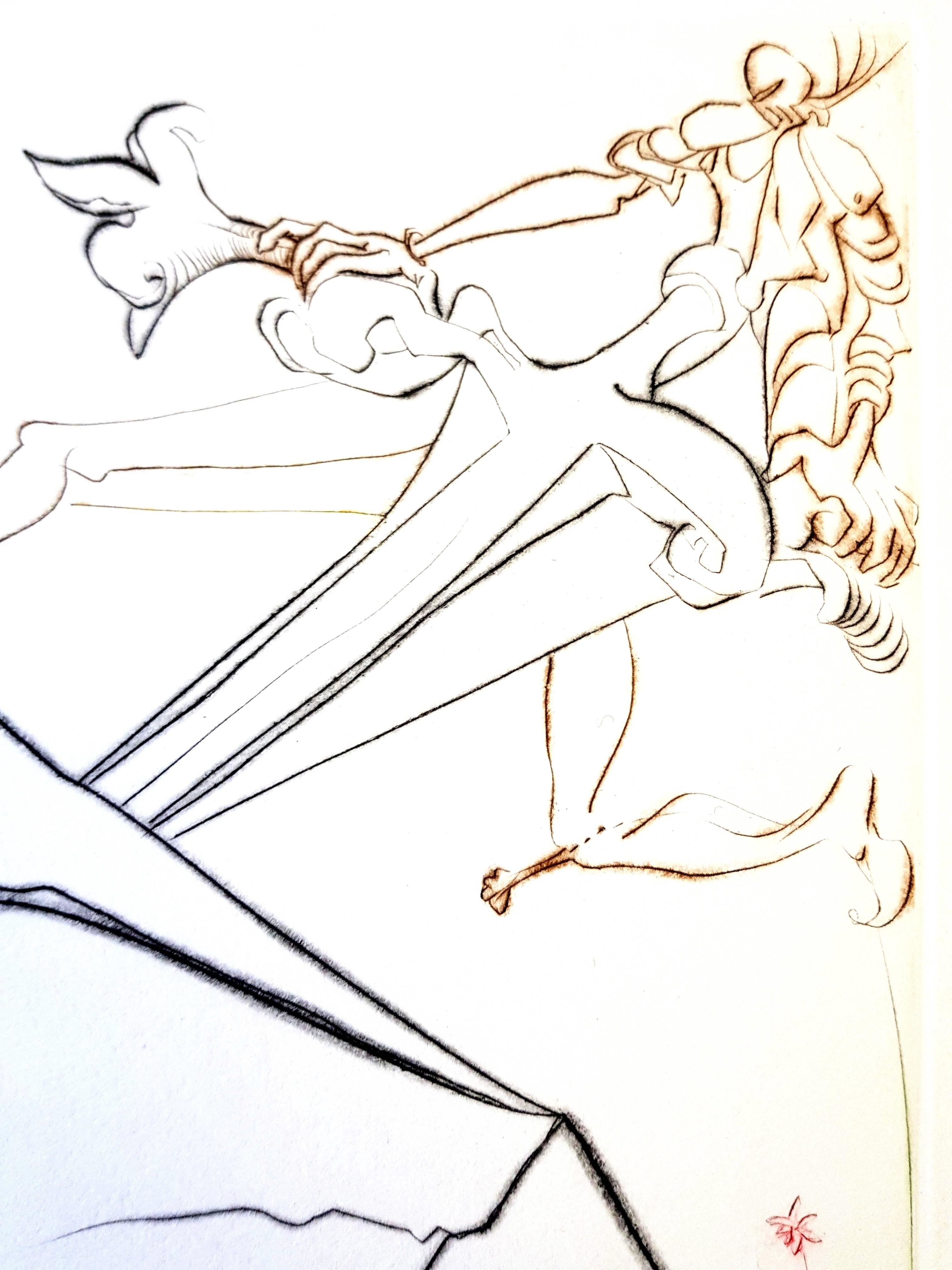 Salvador Dalí - Los pasos maravillosos - Grabado original firmado a mano en venta 4