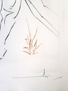 Salvador Dali - The Fall of Lancelot - Original Handsigned Etching