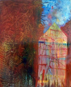 Jim Shaw Jim Shaw Stocks Painting Signed And Dated Oil On