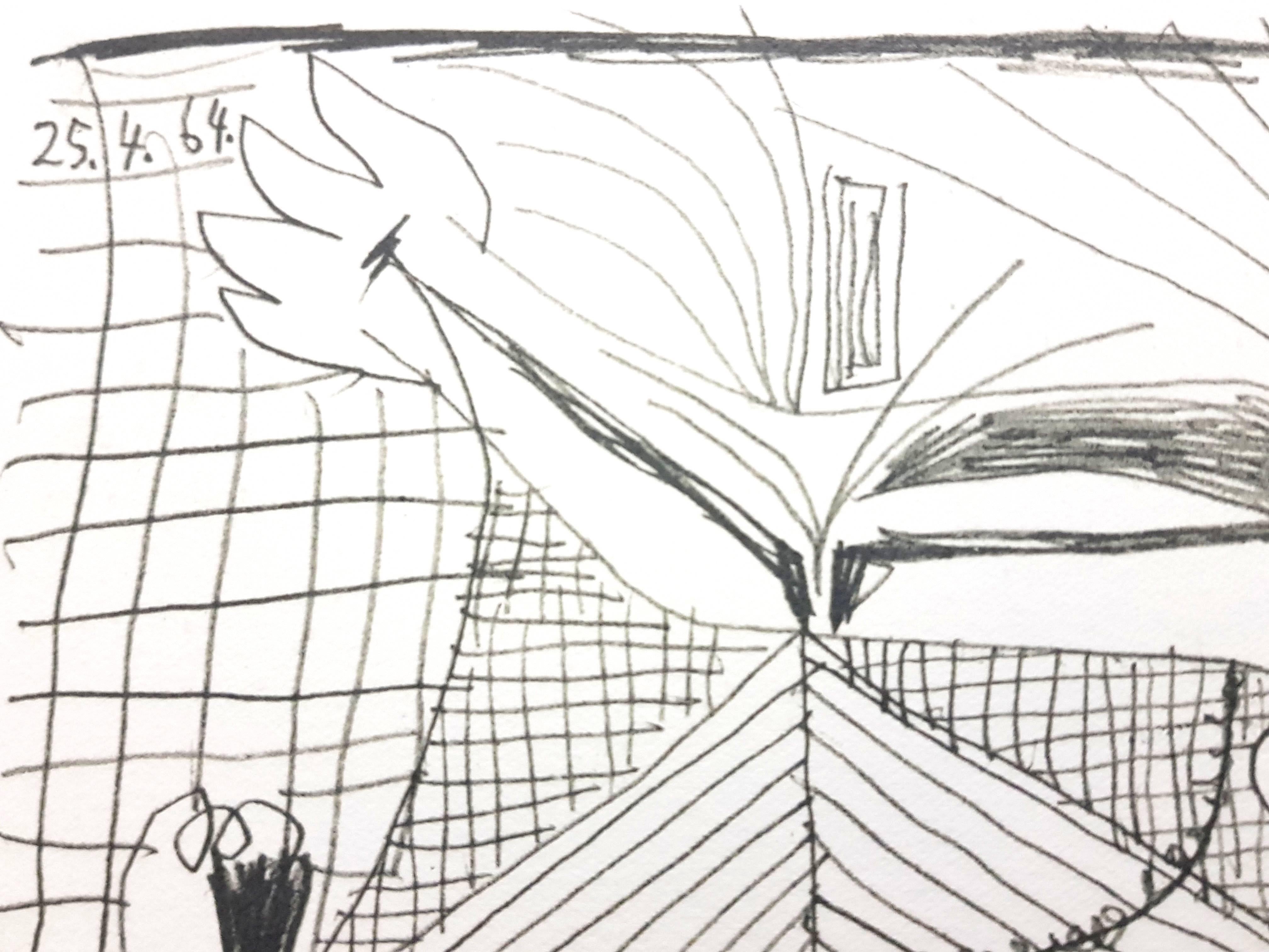 Le Goût de Bonheur : une assiette (Femme) - Moderne Print par (after) Pablo Picasso