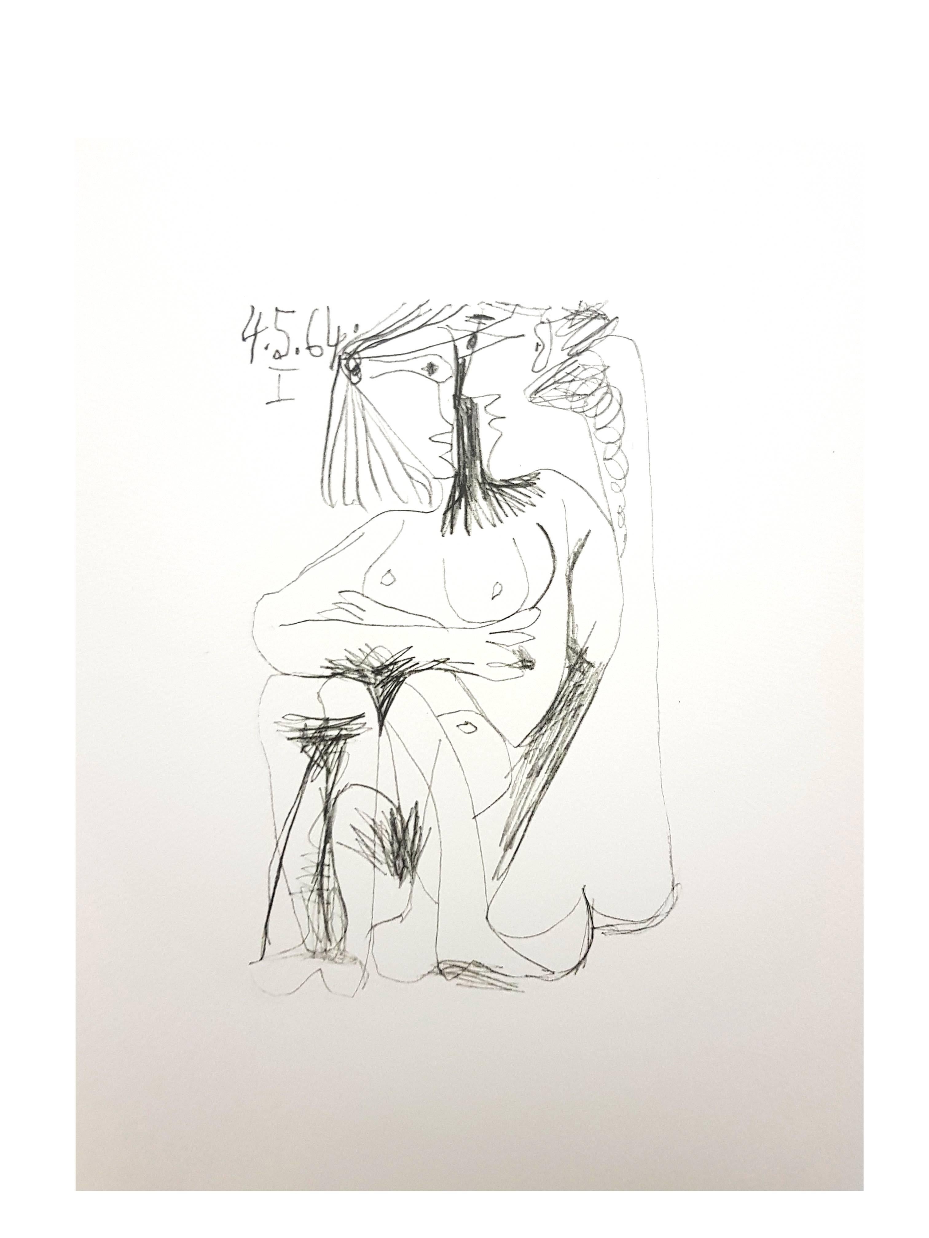 Le Goût de Bonheur : une planche - Gris Figurative Print par (after) Pablo Picasso