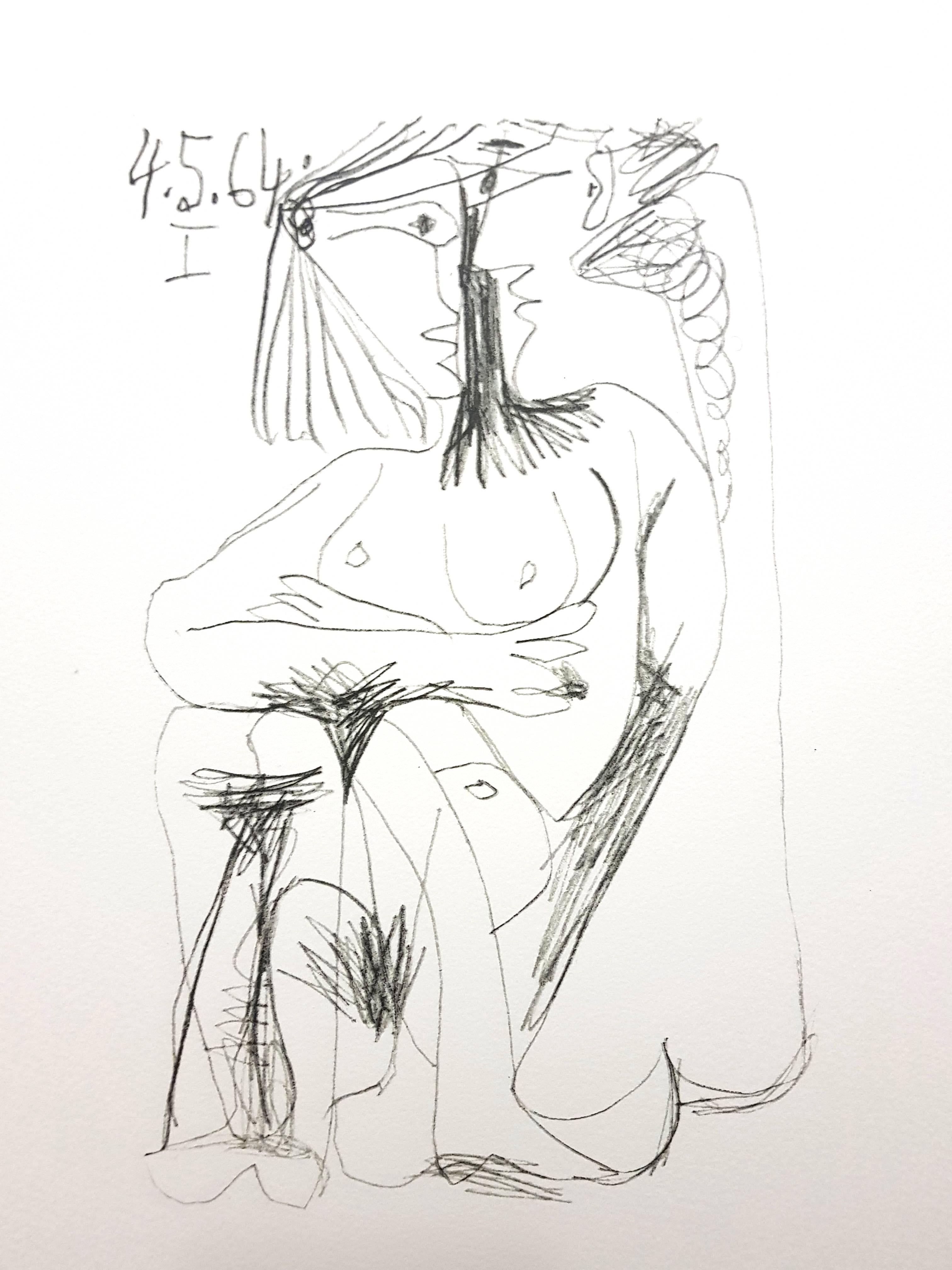 (after) Pablo Picasso Figurative Print - Le Goût de Bonheur: one plate