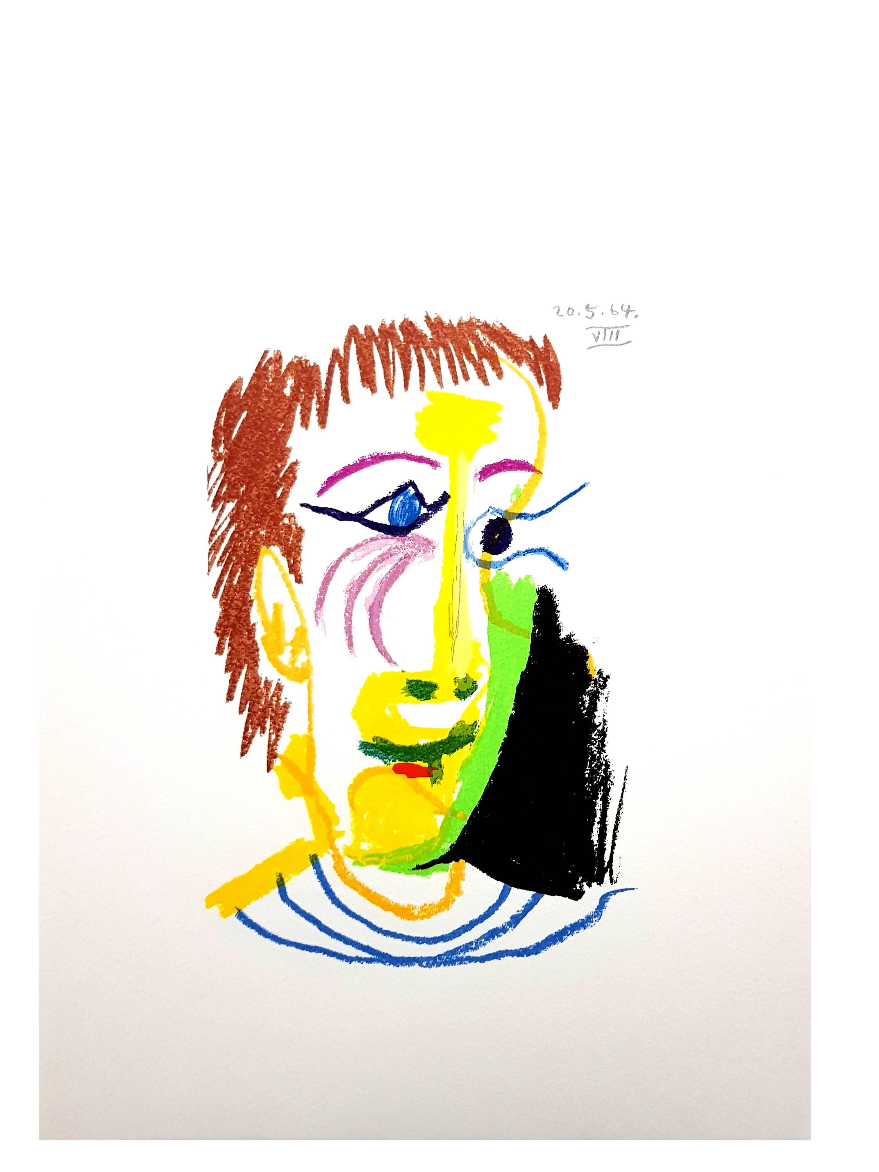  Le Goût de Bonheur: one plate (Joy Portrait) - Modern Print by (after) Pablo Picasso