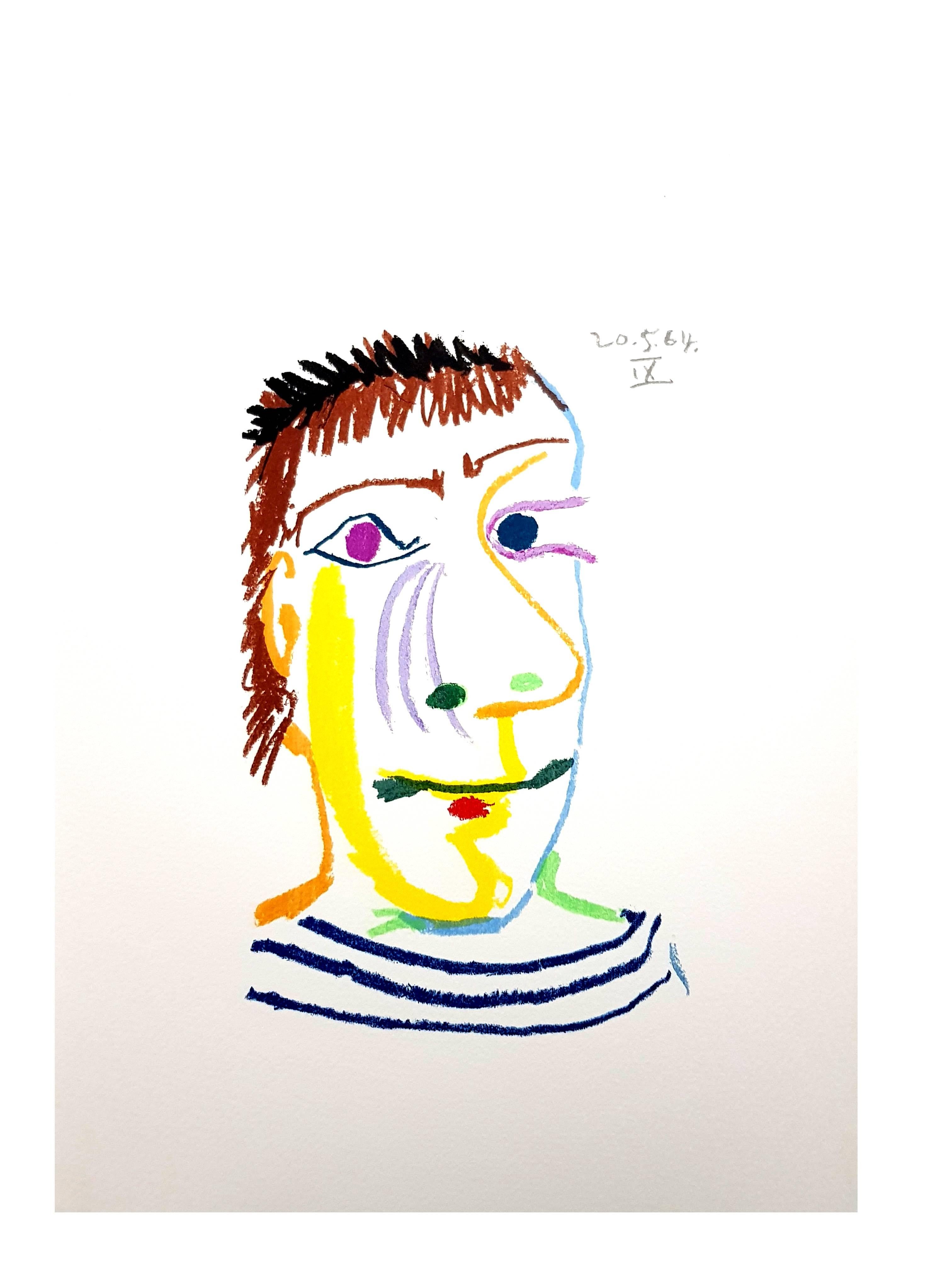 Künstler: Pablo Picasso (nach)
Medium: Lithographie, Arches-Papier
Portfolio: Le Goût de Bonheur
Jahr: 1970
Auflage: Insgesamt 1998 Exemplare (je 666 auf Deutsch, Französisch und Englisch)
Blattgröße: 13