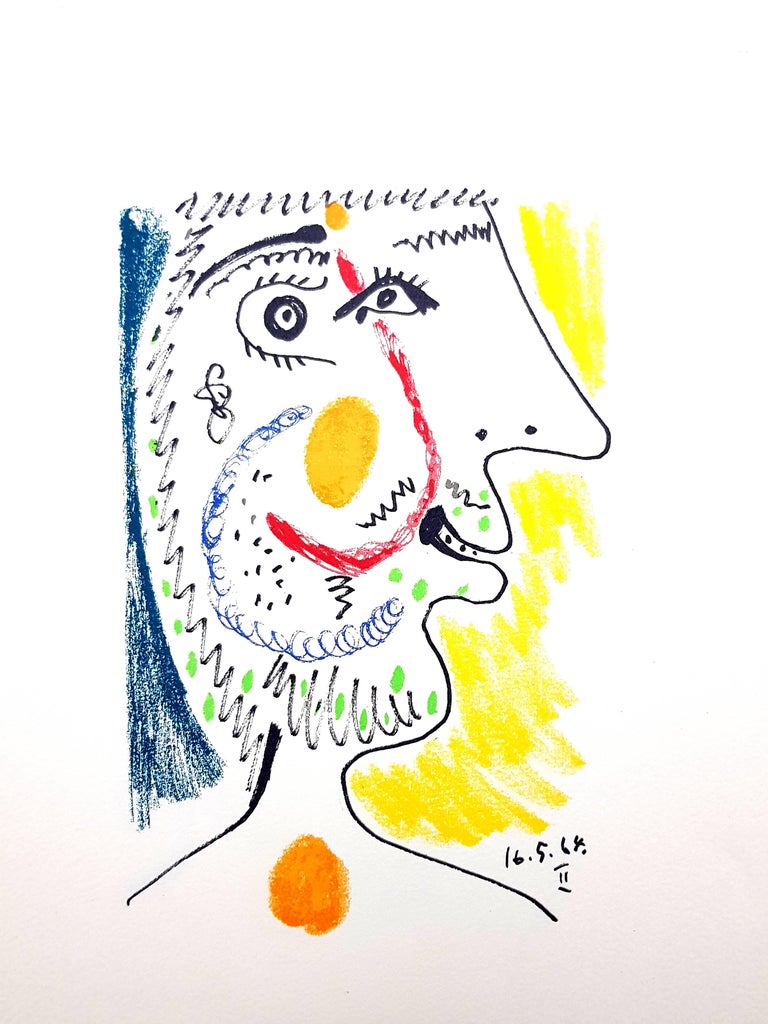 (after) Pablo Picasso Animal Print - Le Gôut du Bonheur: one plate - Portrait 