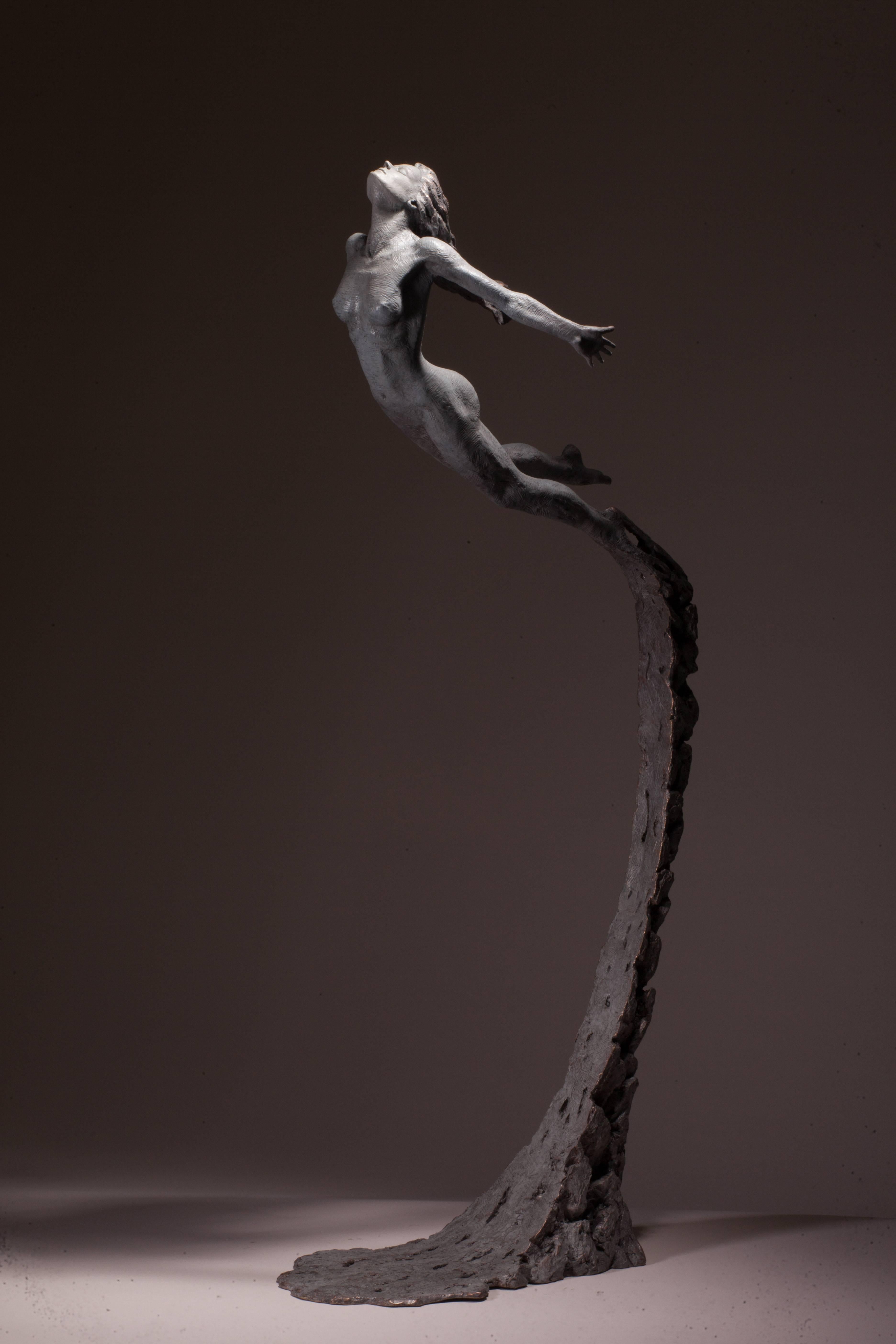 Ian Edwards - Leap Within Faith - Original Signed Bronze Sculpure
Dimensions: 170 x 55 x 40 cm 
Edition of 12	

Edwards’ practice expresses the power and determination of human endeavour. He
draws inspiration from natural forces, with his powerful