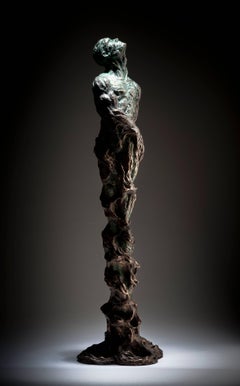 Ian Edwards - The Root Within - Original signierter Bronzeskulpturpure