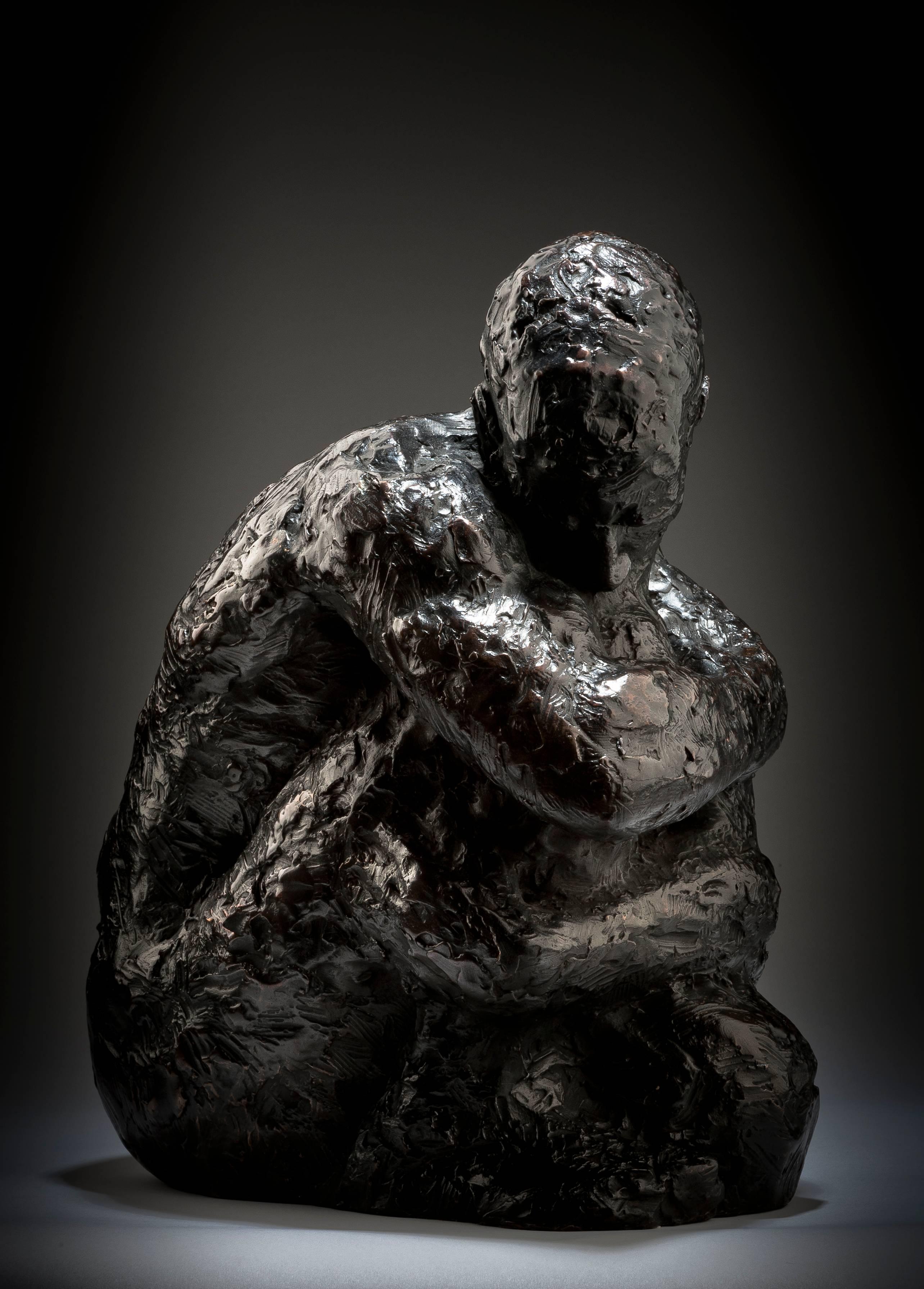 Ian Edwards - The	Hour of Darkness - Original Signed Bronze Sculpure