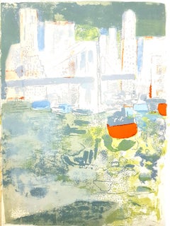 Paul Guimard - New York's Port - Original Lithograph