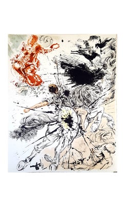 Salvador Dali - Apparition de Dulcinée - Original Lithograph