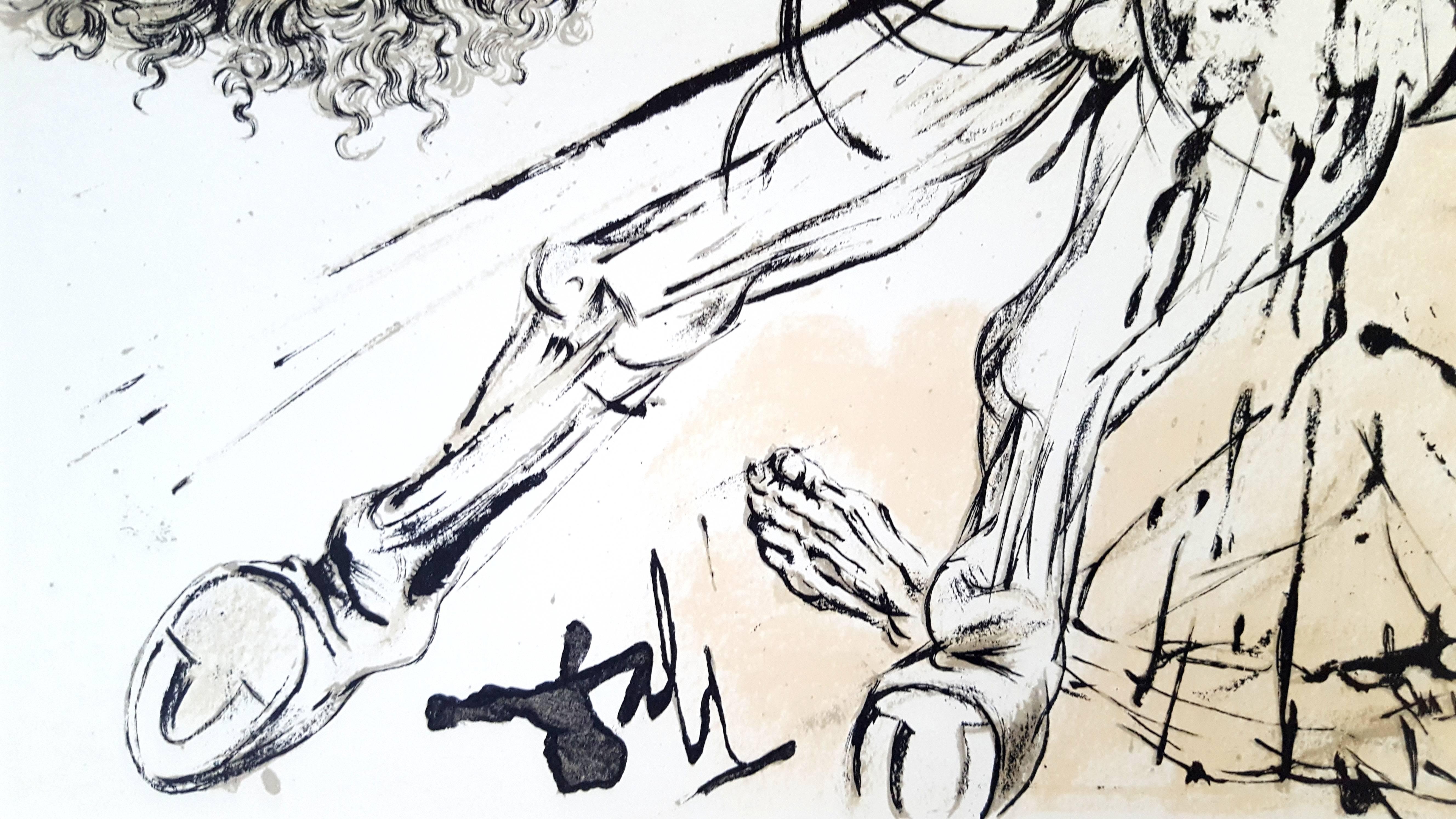 Salvador Dali - Erscheinung von Dulcinée - Original Lithographie
Joseph FORET, Paris, 1957
UNTERSCHRIFT : auf dem Bild gedruckt
LIMITED : 197 Exemplare. 
Größe: 41 x 33 cm
REFERENZEN : Feld 57-1 / Michler & Lopsinger 1001-1012. 
INFORMATIONEN :