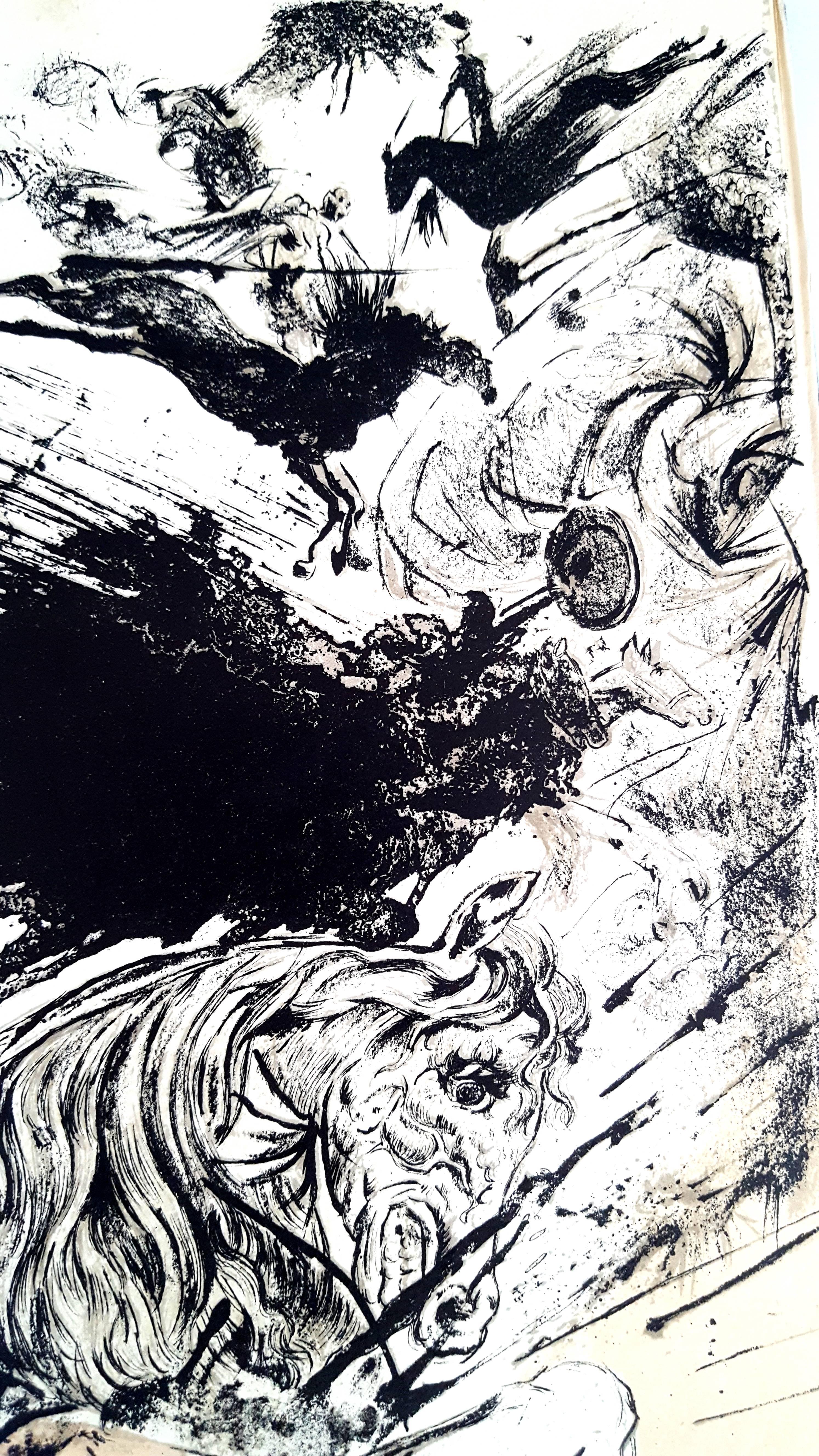 Salvador Dali – „Apparition de Dulcinée“ – Originallithographie im Angebot 1