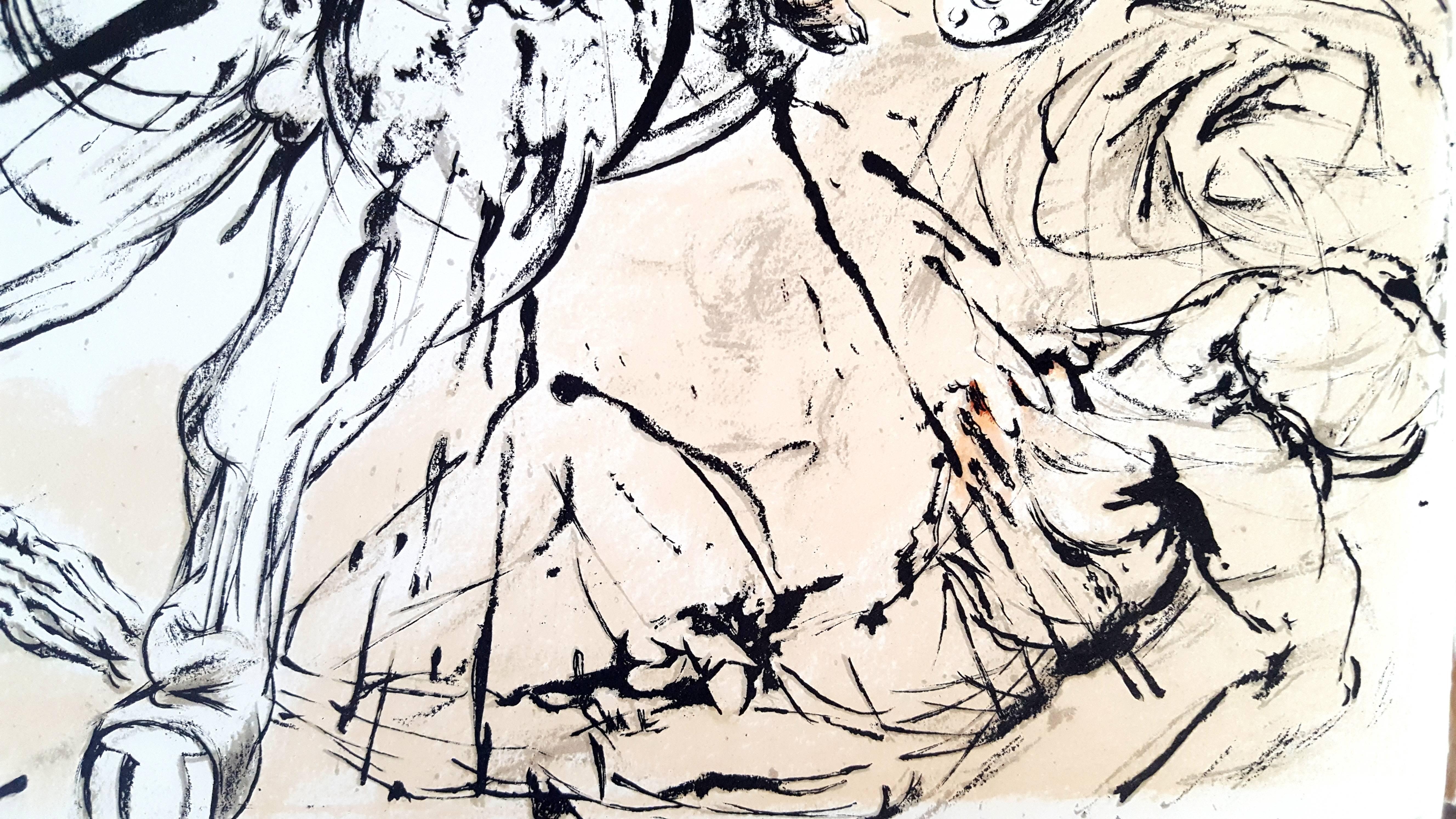 Salvador Dali - Apparition de Dulcinée - Original Lithograph For Sale 1