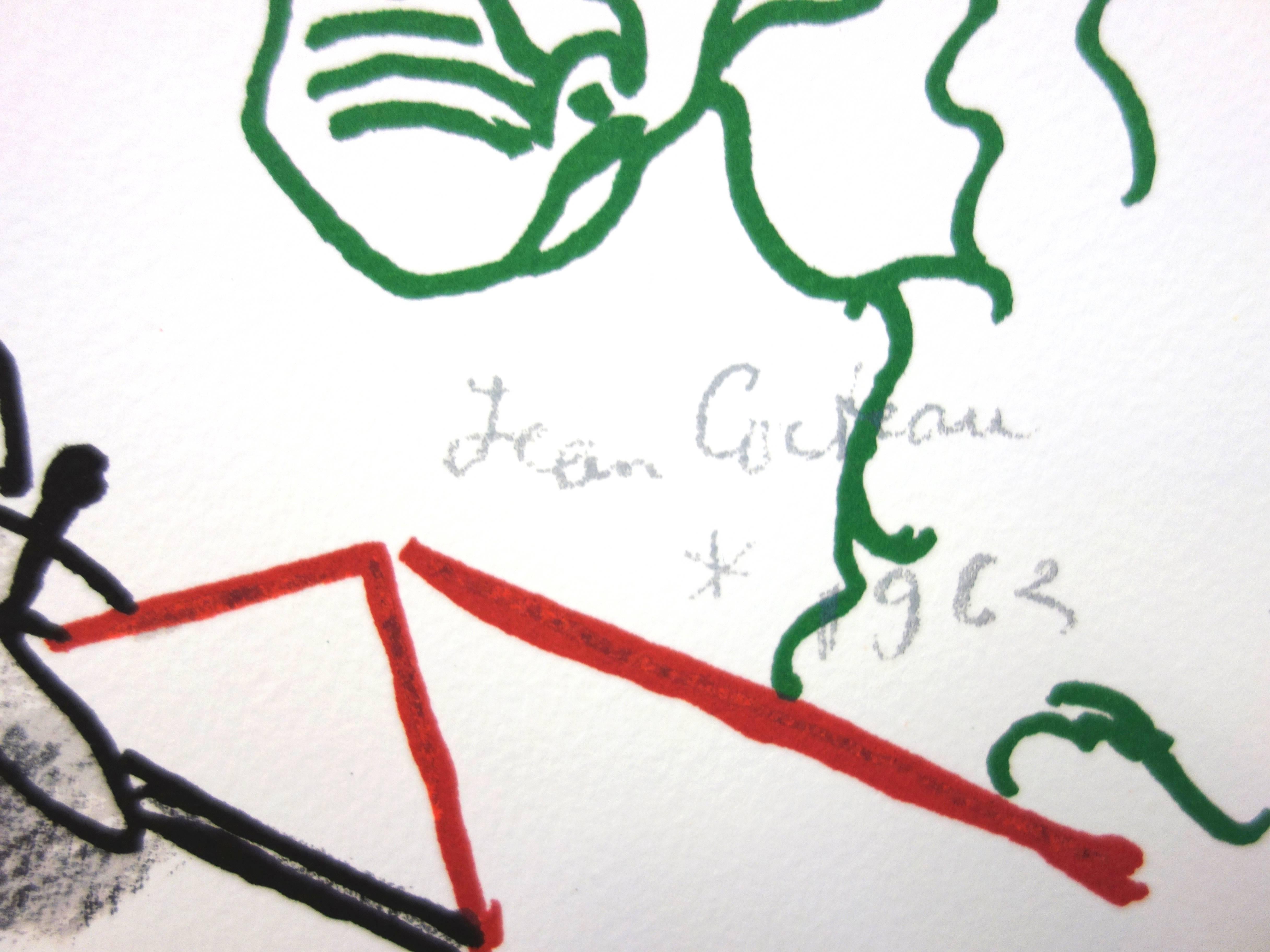 Jean Cocteau - Bulls - Original Lithograph 1