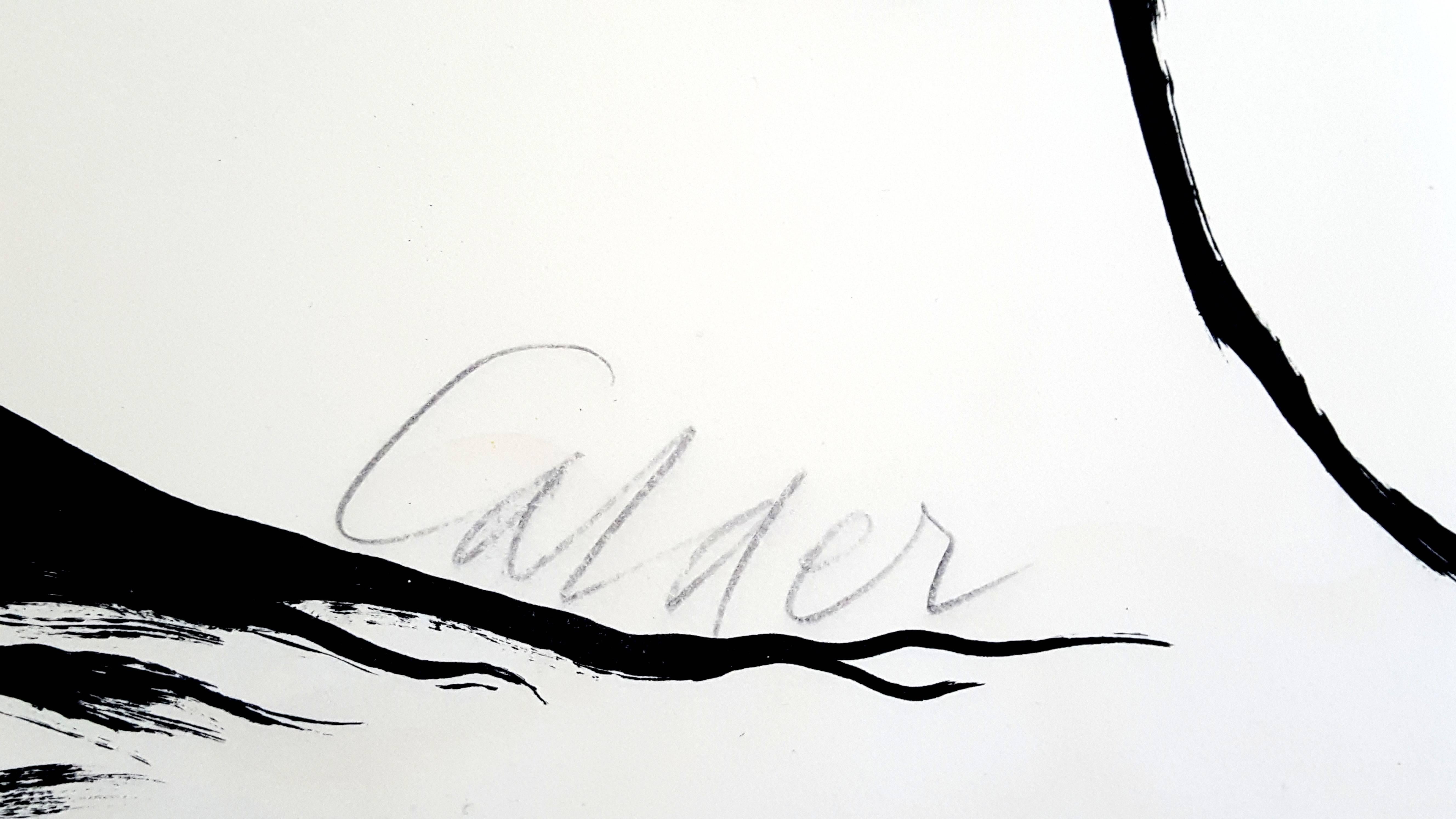Alexander Calder - Mountain and Sun - Handsigned Lithograph 1