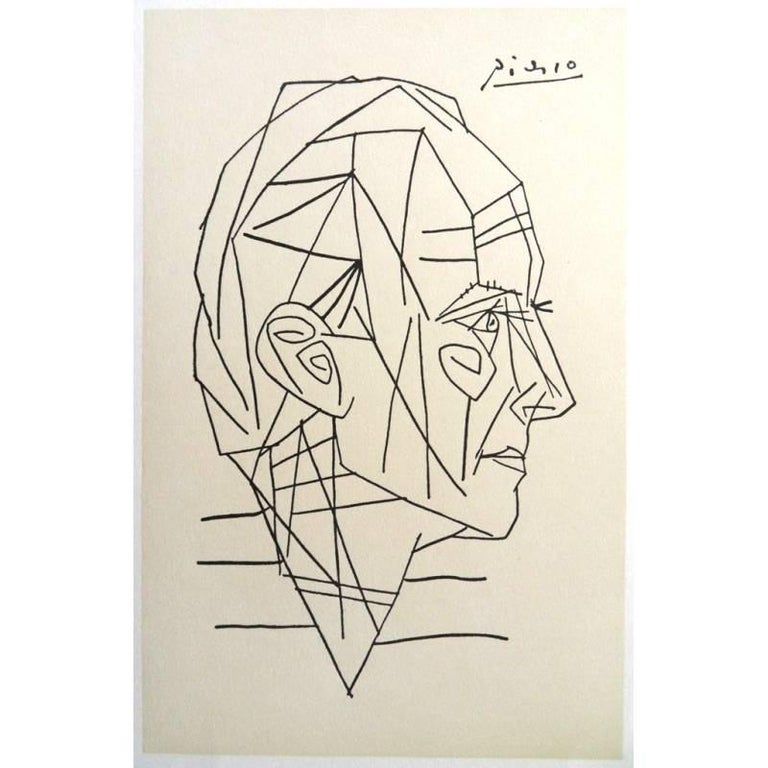 (after) Pablo Picasso Figurative Print - A Poem - Rare Poster