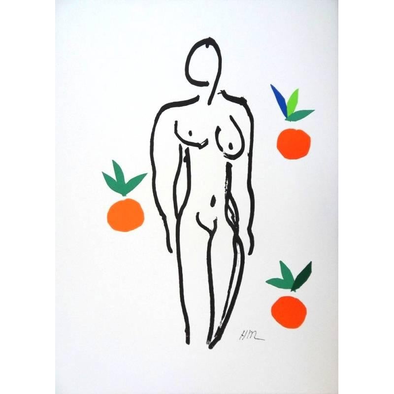 (after) Henri Matisse Figurative Print - after Henri Matisse - Nude With Oranges - Lithograph