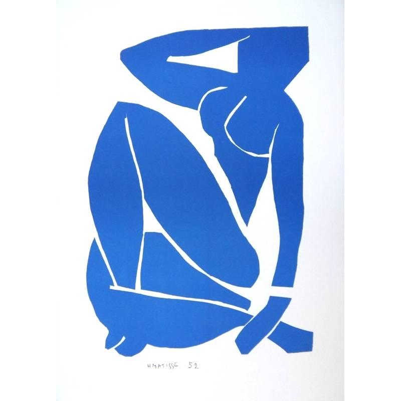 Figurative Print (after) Henri Matisse - d'après Henri Matisse - Nu bleu en position de repos