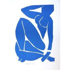 d'après Henri Matisse - Nu bleu en position de repos