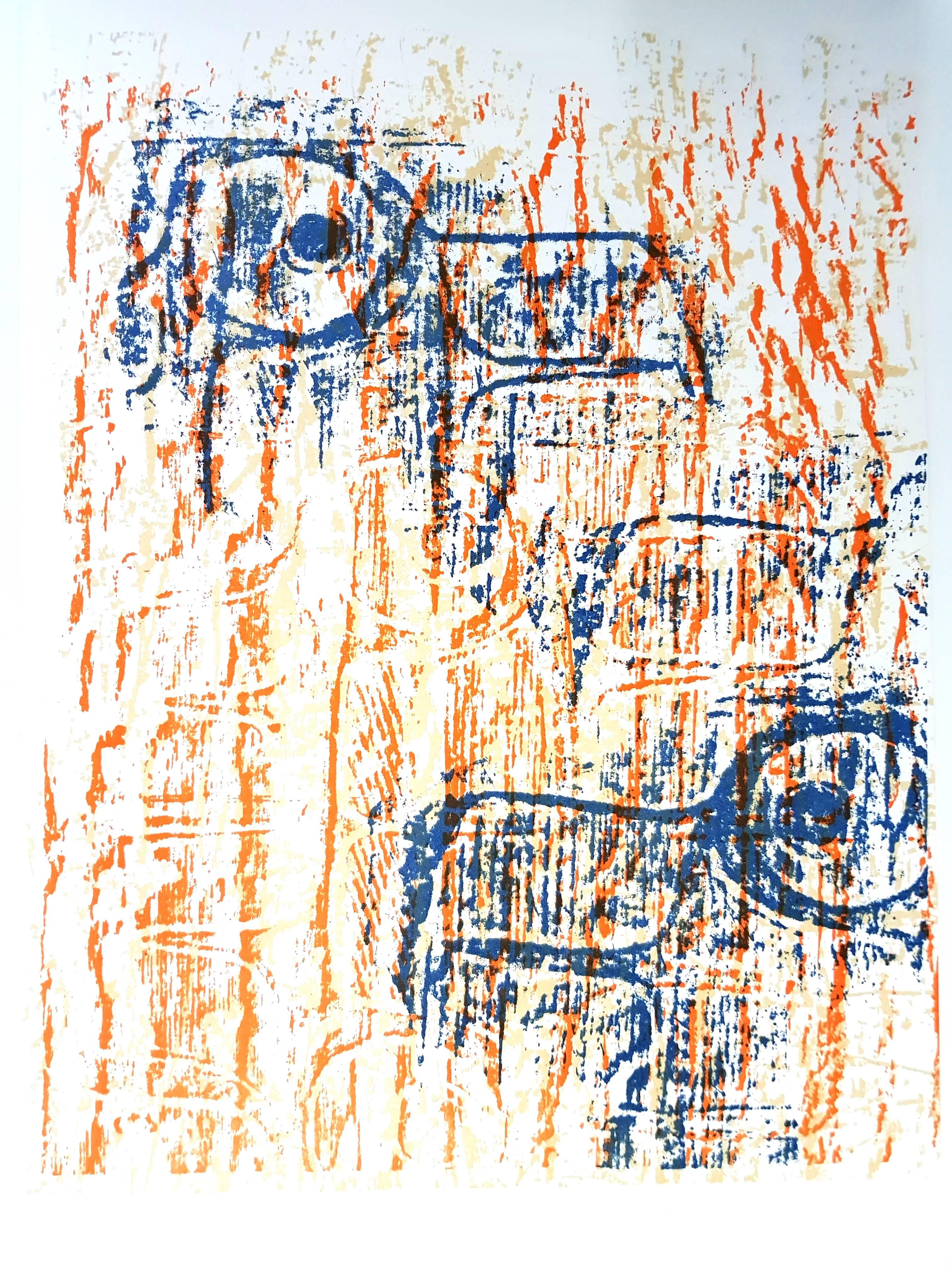 Max Ernst - Vögel -  Original-Lithographie
Vögel, 1964 (BNF, 63) 
Abmessungen: 32 x 24 cm
Revue Art de France

ax Ernst wurde in Brühl, einem Ort in der Nähe von Köln, in Deutschland geboren. Er wuchs in einer streng katholischen Familie auf, und