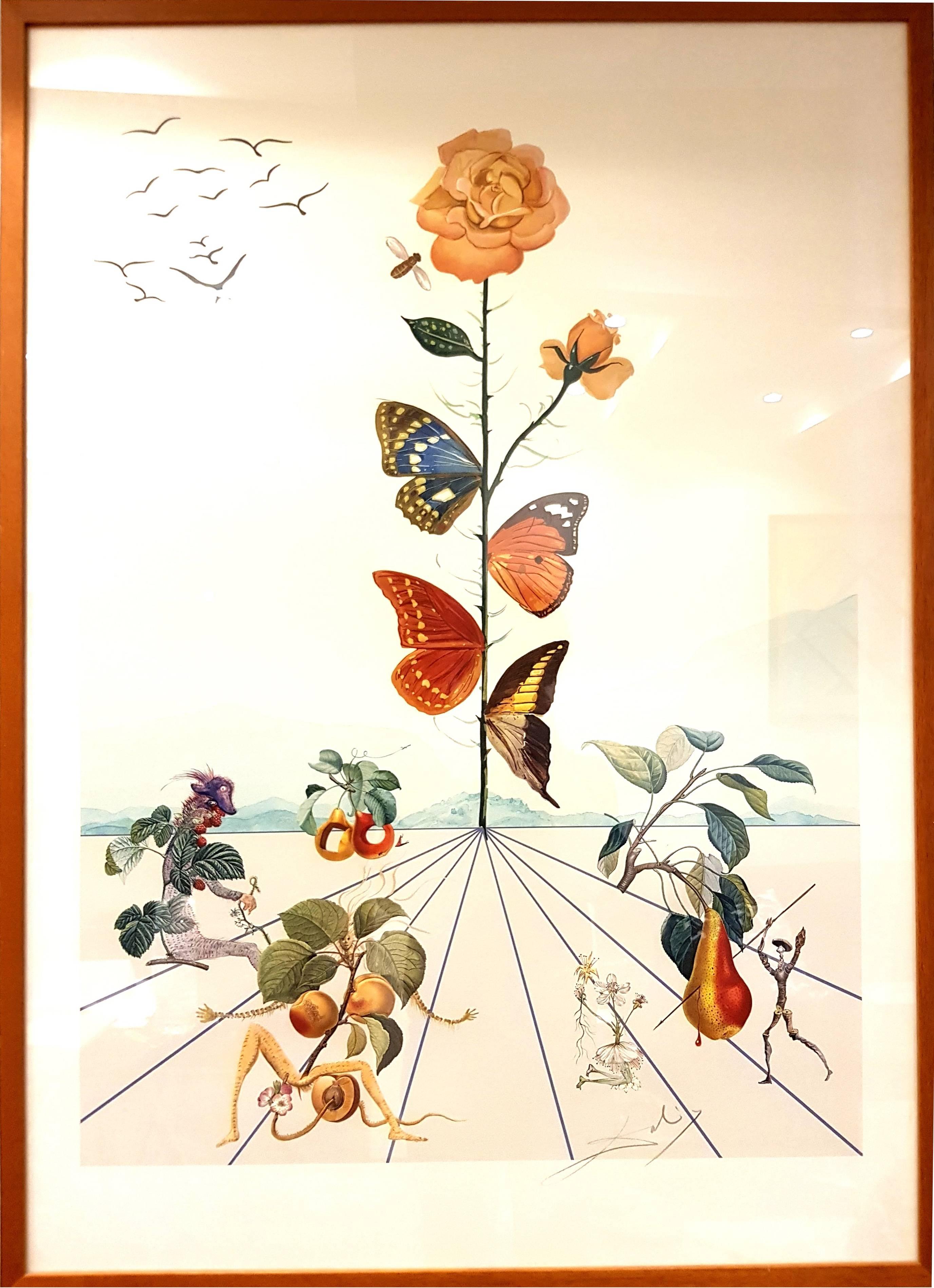 Salvador Dalí Landscape Print - Salvador Dali - Flordali I - Lithograph