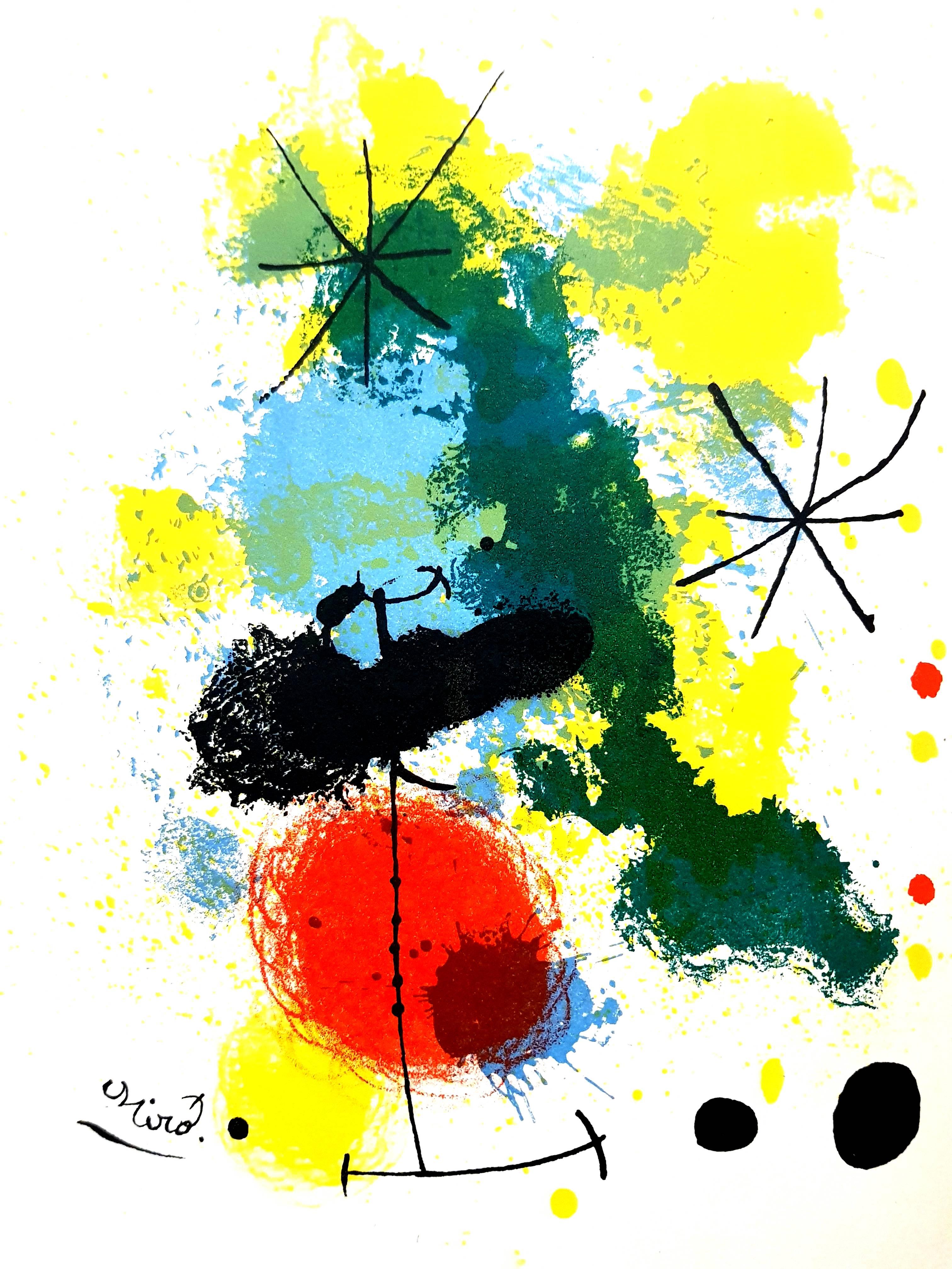 Joan Miro - Original Lithograph - Frontispiece for "Prints from Mourlot Press"