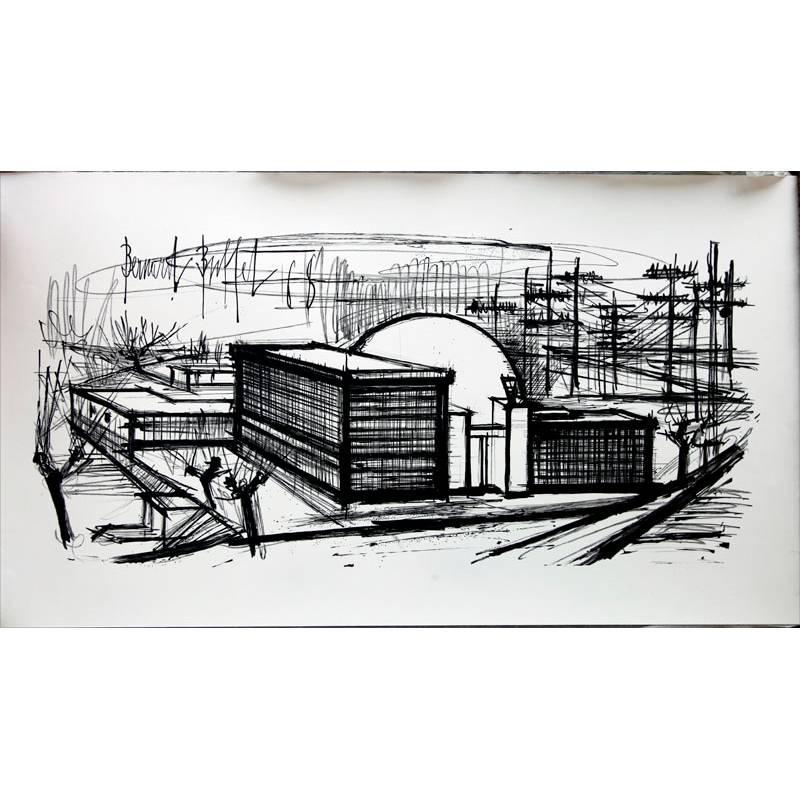 Artist: Bernard Buffet, French (1928 - 1999)
Title: Siemens, 6 litographs
Year: 1968
Medium: Lithograph, signed in the plate
Size: 15.7 x 29.5 in. (40 x 75 cm)

Bernard Buffet was born July 10, 1928 in Paris, died on October 4, 1999 in