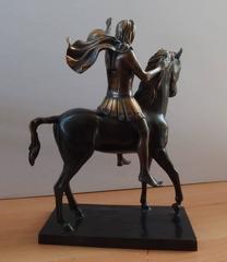 Dali's Original Guilded Sculpture "Surrealist Warrior"