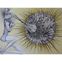Salvador Dali - Don Quixote and the Urchin - Original Signed Etching