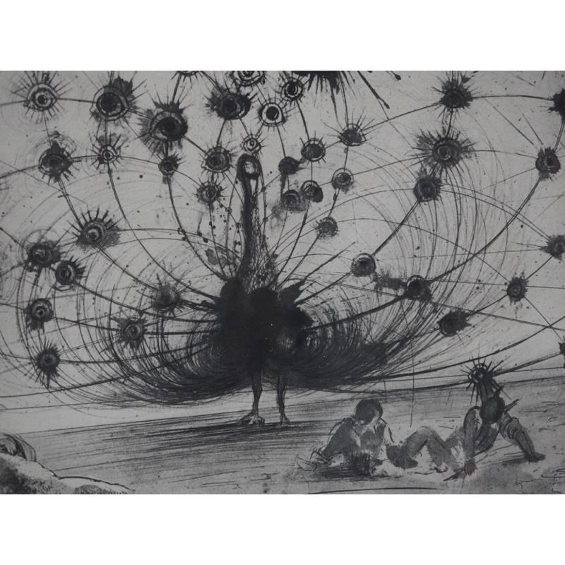 Salvador Dali - Argus - Gravure originale signée - Surréalisme Print par Salvador Dalí