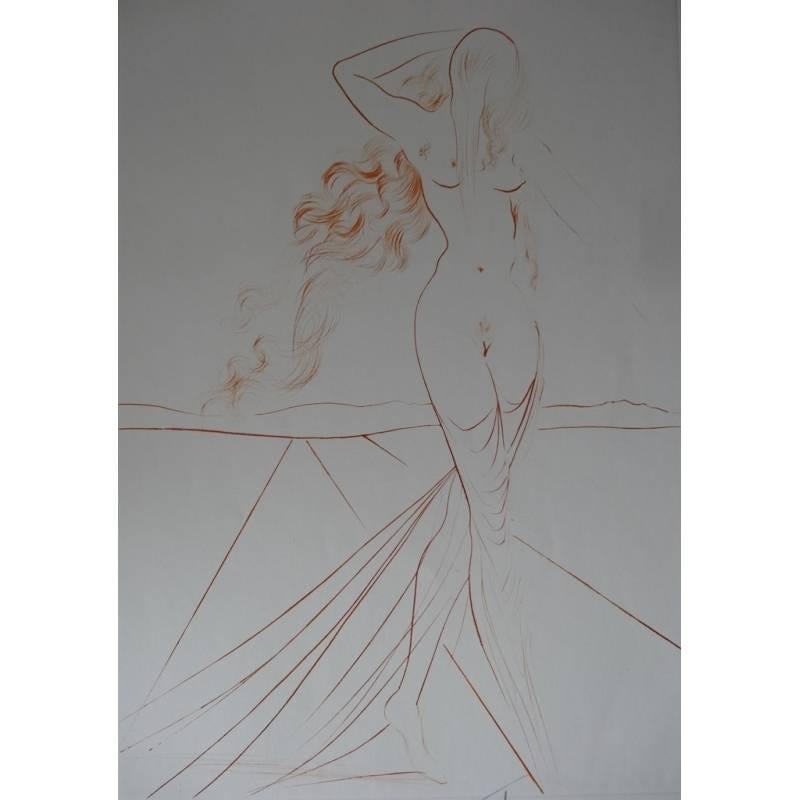 Salvador Dali - Venus - Original Signed Etching - Print by Salvador Dalí