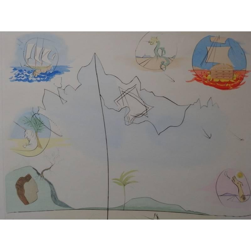 Salvador Dali - Les douze tribus israéliennes - gravure originale signée - Surréalisme Print par Salvador Dalí