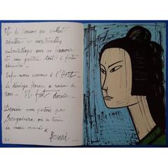Bernard Buffet - Voyage Au Japon - Portefeuille rare de 24 lithographies