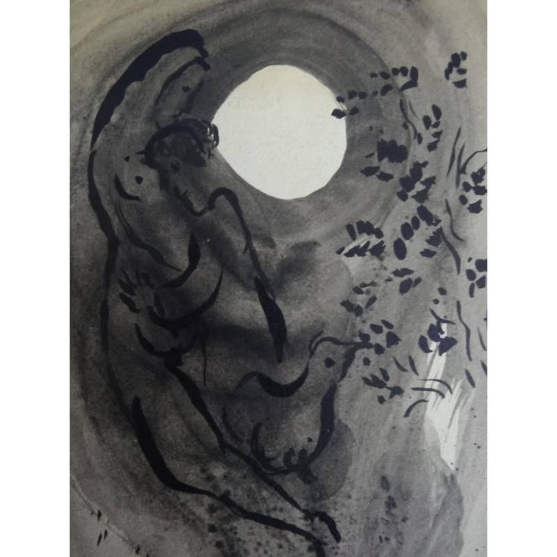Marc Chagall - Couple Under the Sun - Original Engraving 1