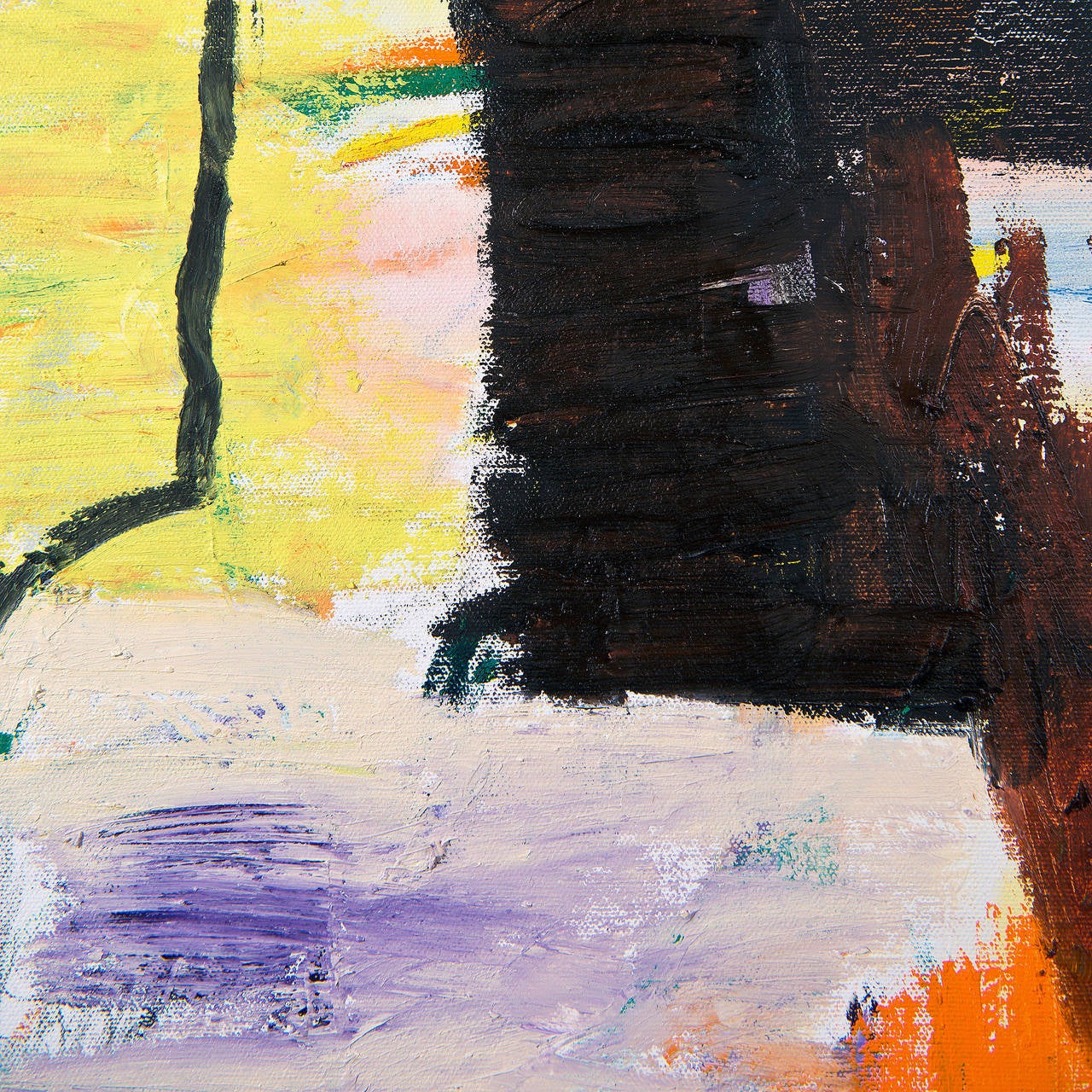 Abstract : Boardwalk, Popcorn, the Corndog Vendor - Abstract Expressionist Painting by Enrico Riley
